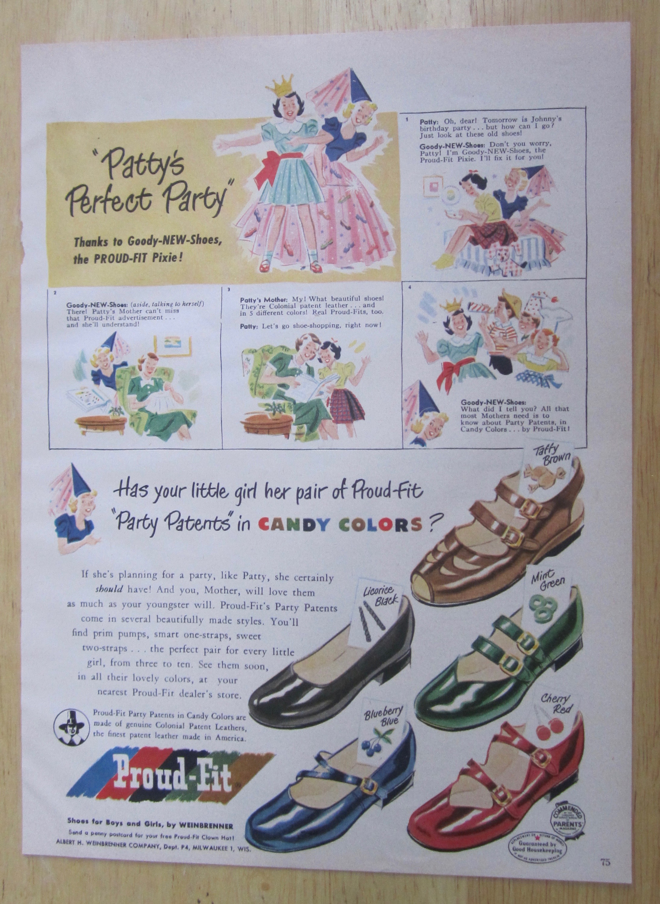 1951 Proud Fit Shoes with Patty's Perfect Party