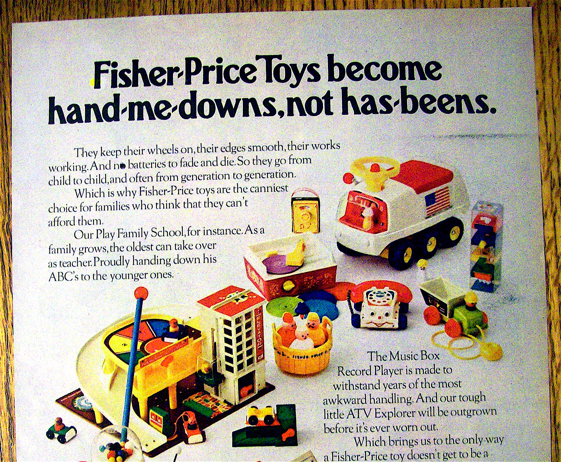 1972 Fisher Price Toys with Play Family School & More