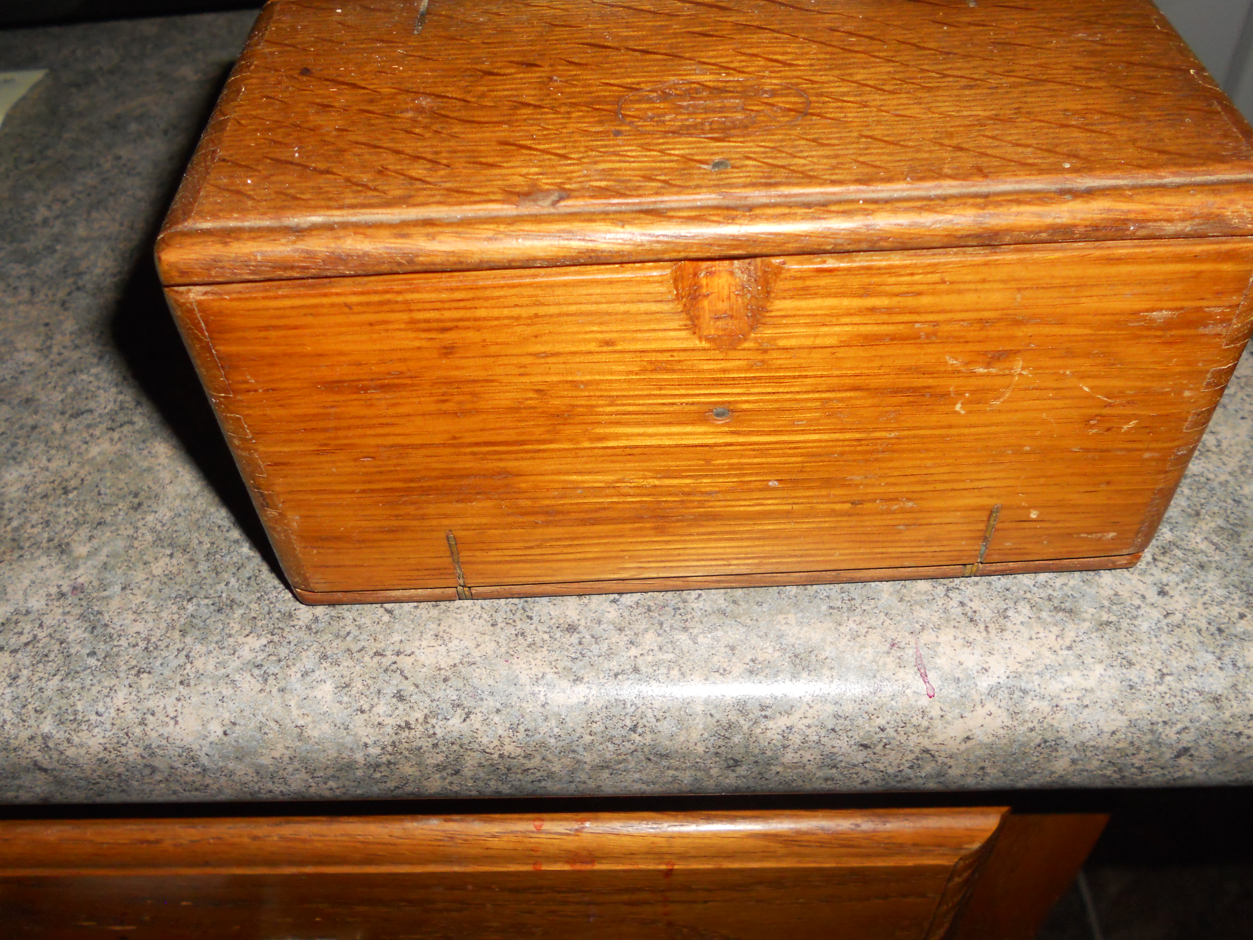 Sewing Machine Attachment Wooden Folding Box