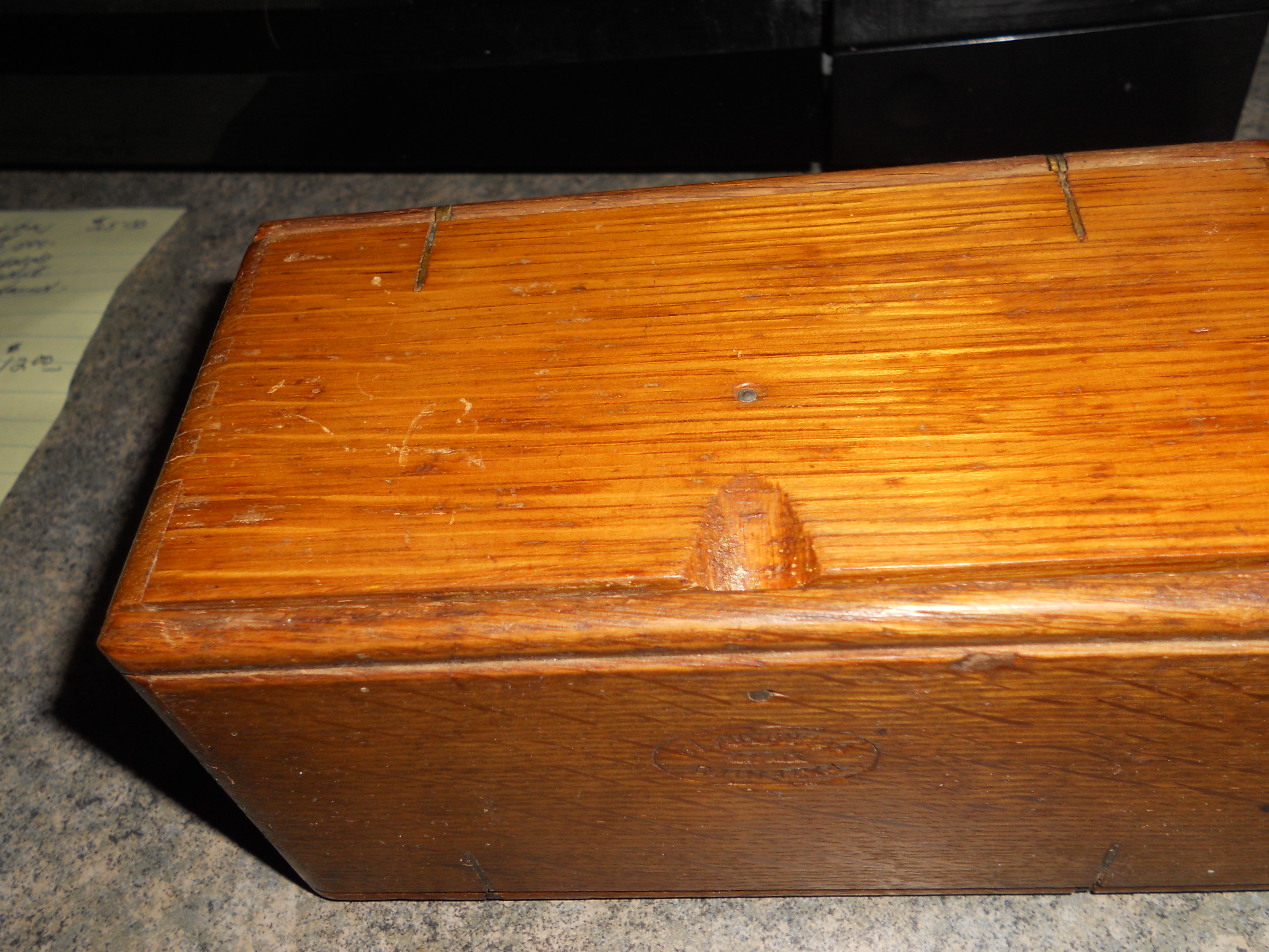 Sewing Machine Attachment Wooden Folding Box