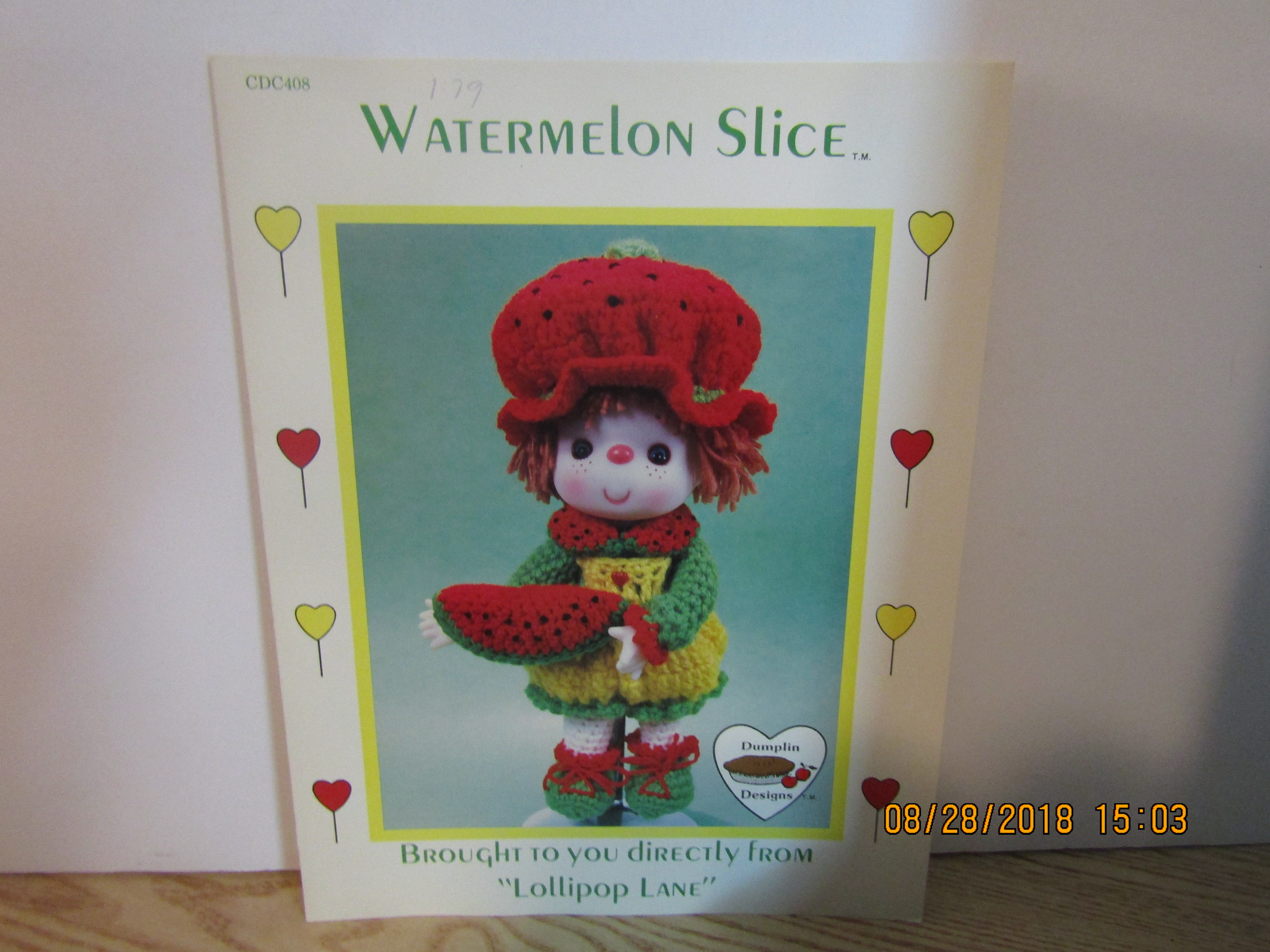 Dumplin Design Lollipop Lane Watermelon Slice #408