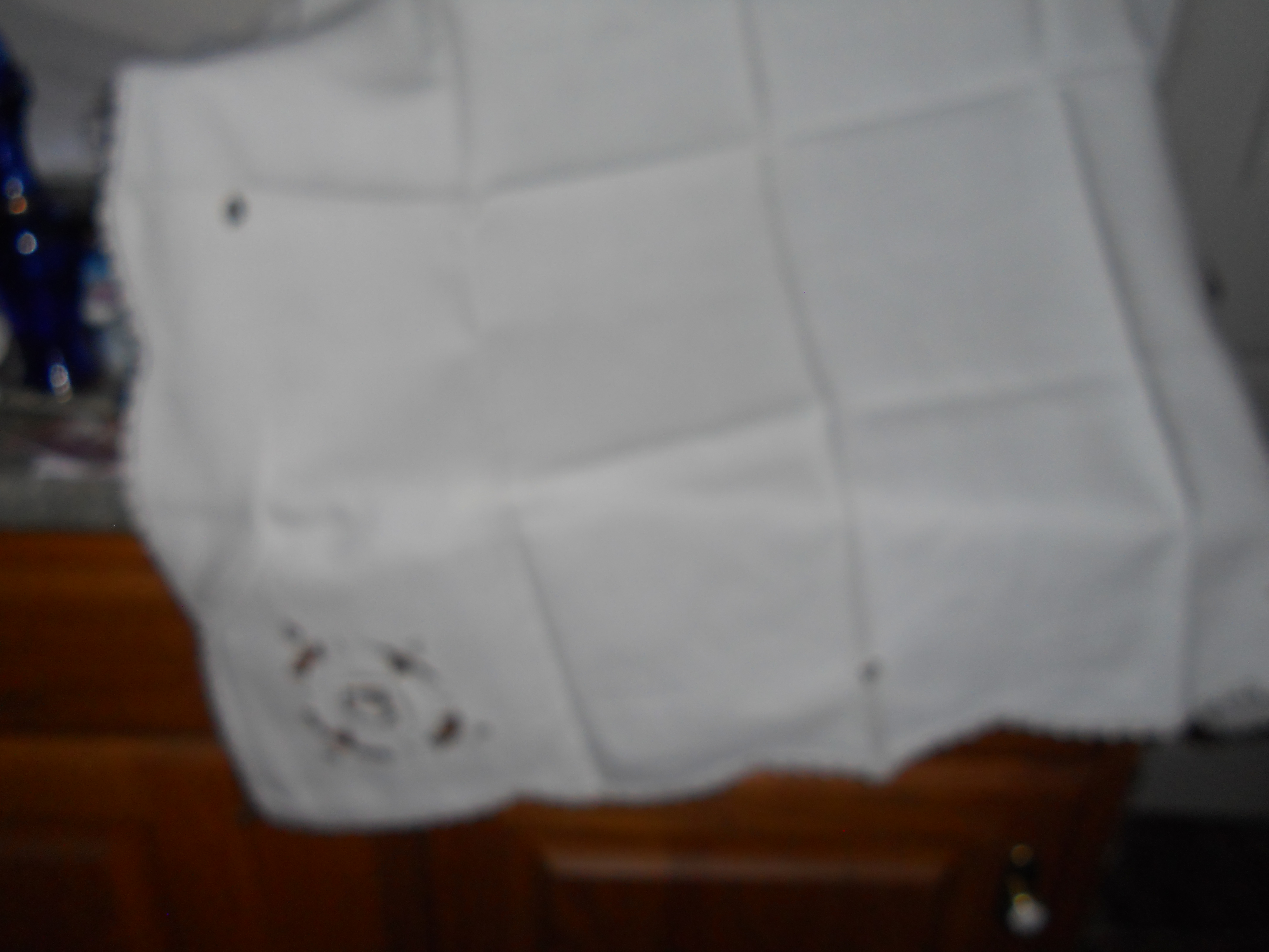 Linen crochet Table Cover With Cut Out Designs