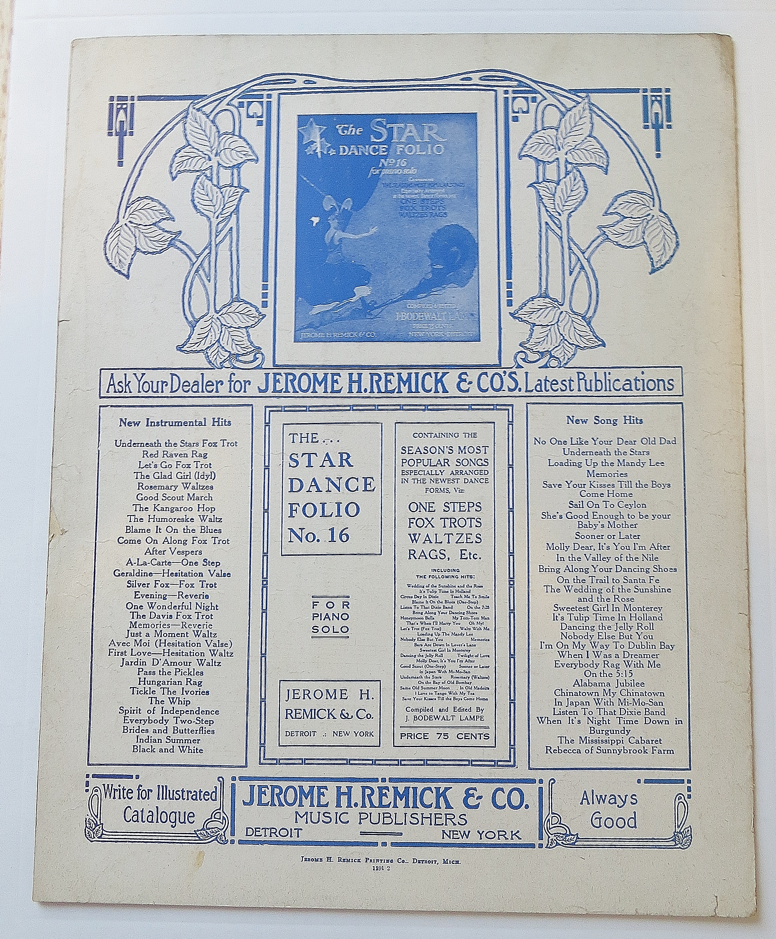 1916 I'm Looking For A Girl Like Mother
