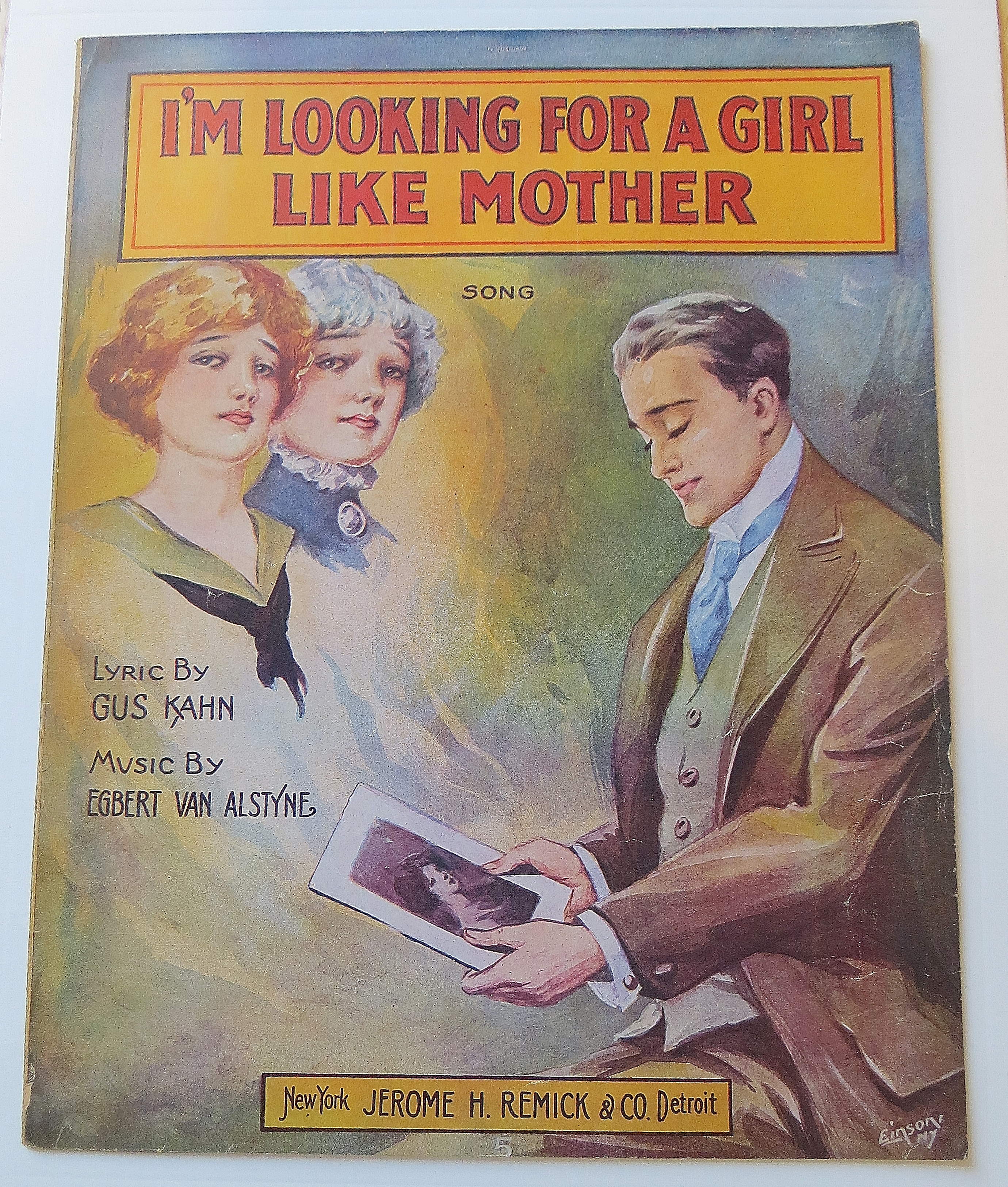 1916 I'm Looking For A Girl Like Mother