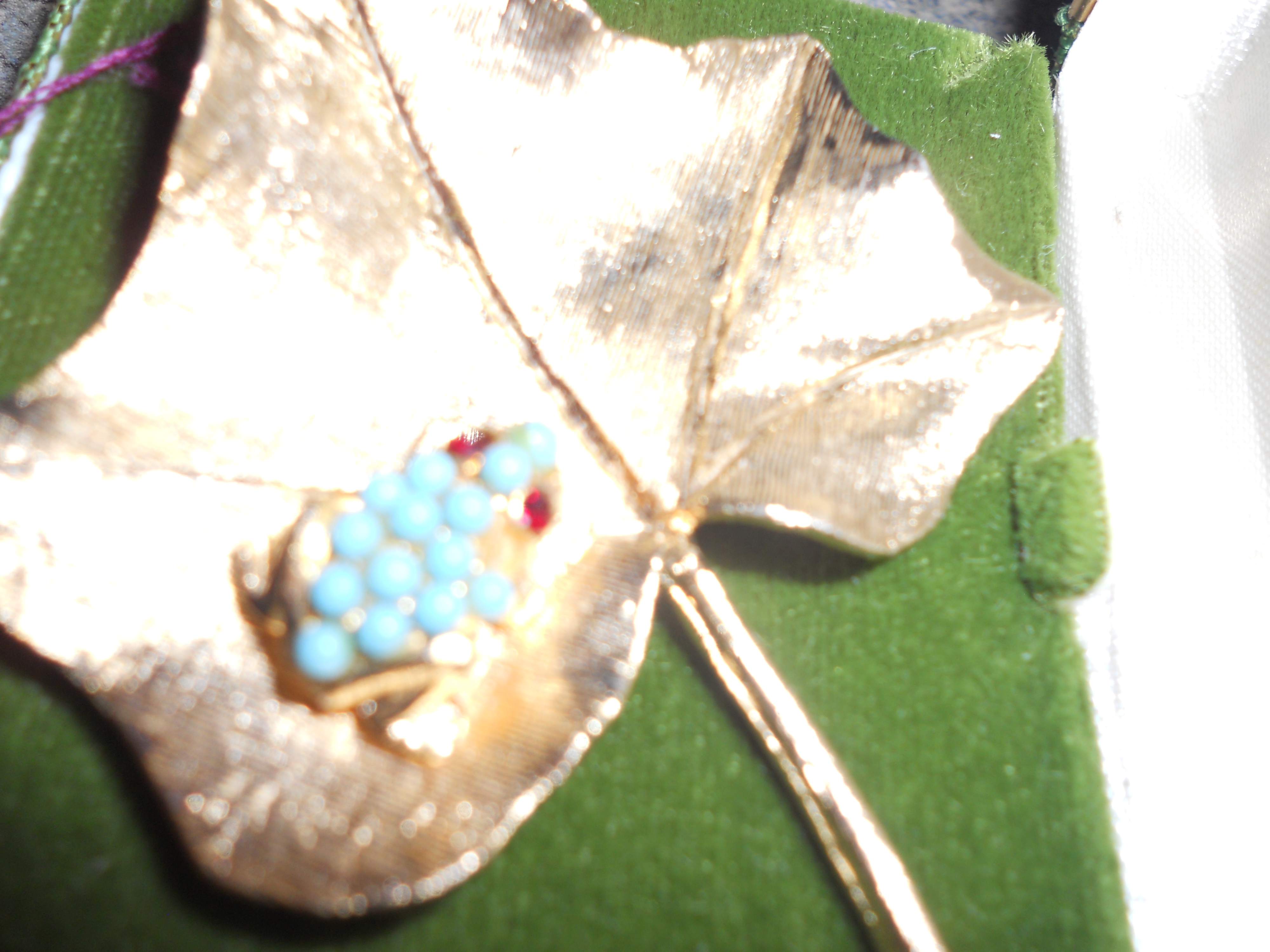 C'ledo Maple Leaf Frog Pin 1962 artist signed
