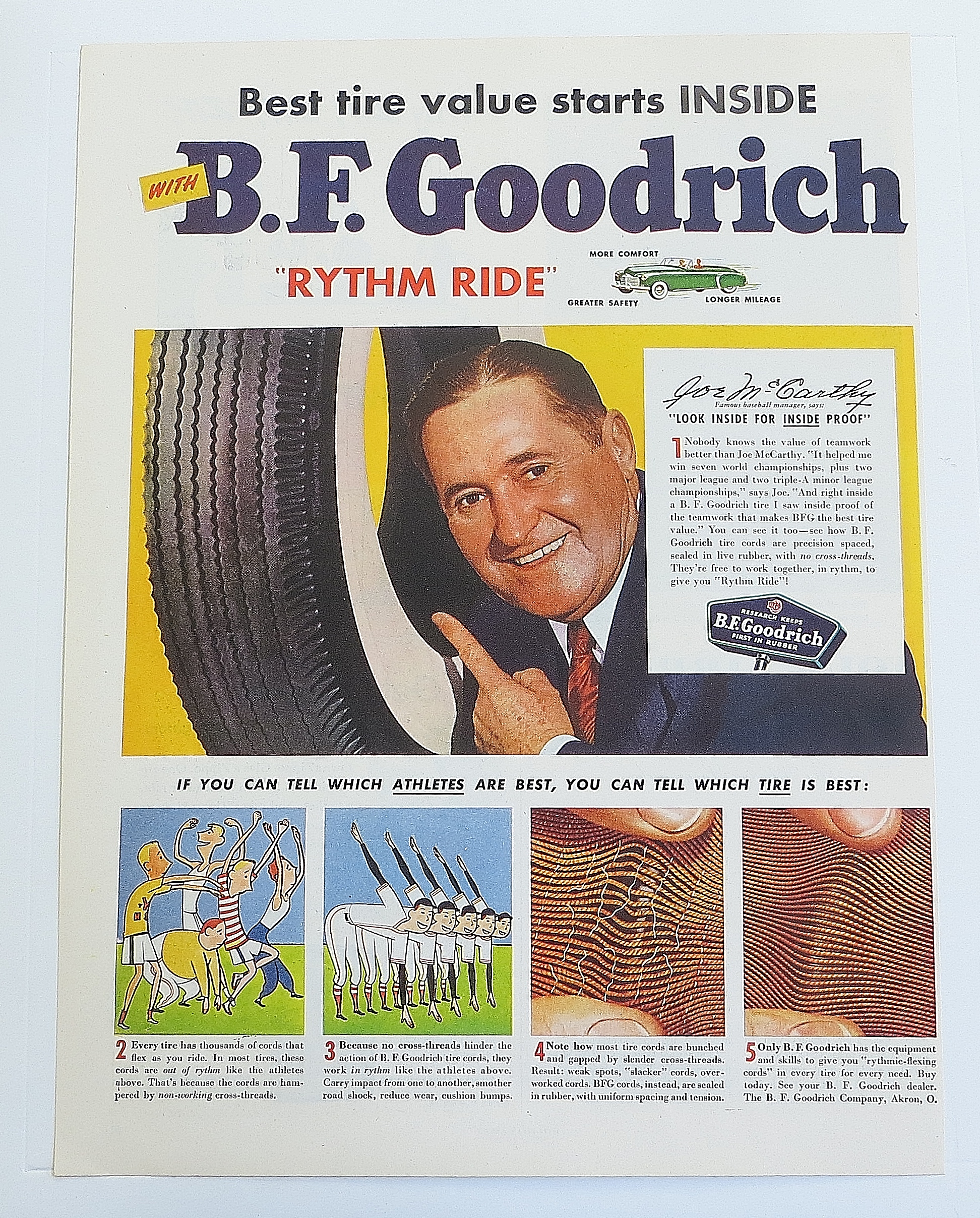 1950 B. F. Goodrich Ryhthm Ride With Joe McCarthy