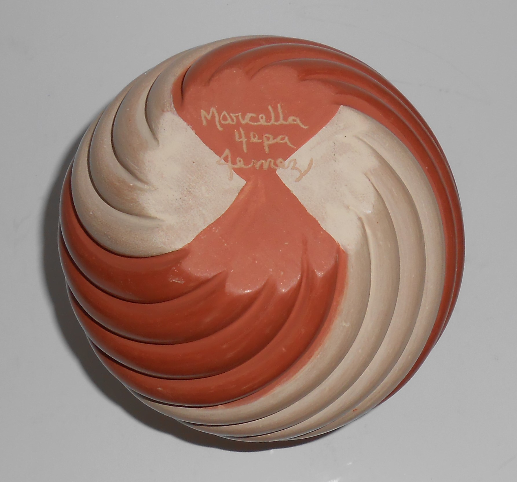 Marcella Yepa Jemez Pueblo Hand Coiled Bulbous Vase