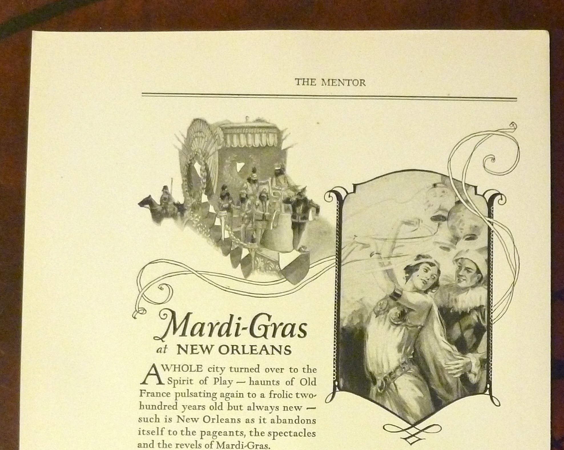 1924 Southern Pacific Lines with Mardi Gras