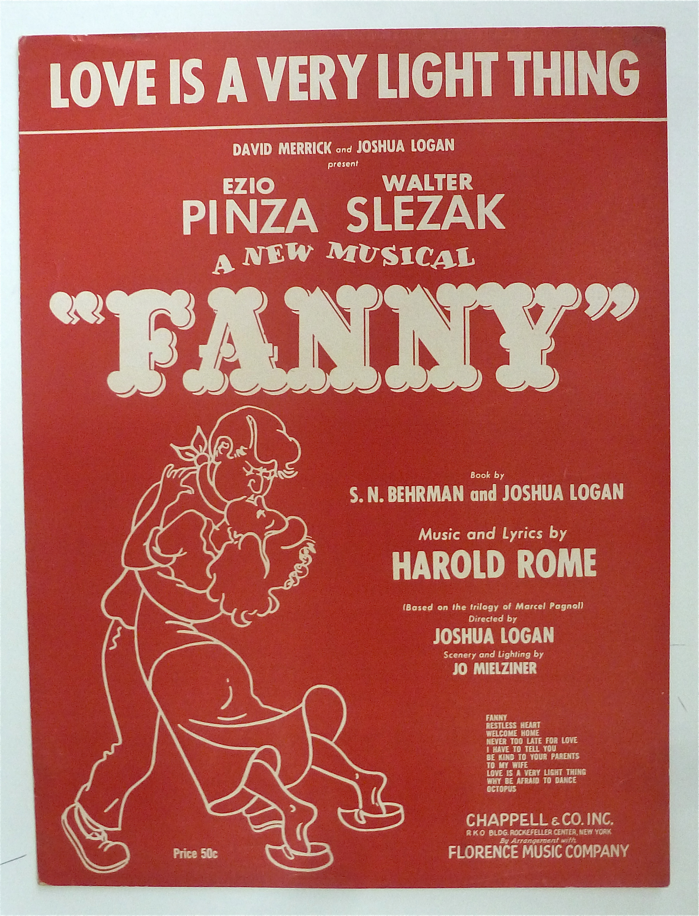 Sheet Music For 1954 Love Is A Very Light Thing