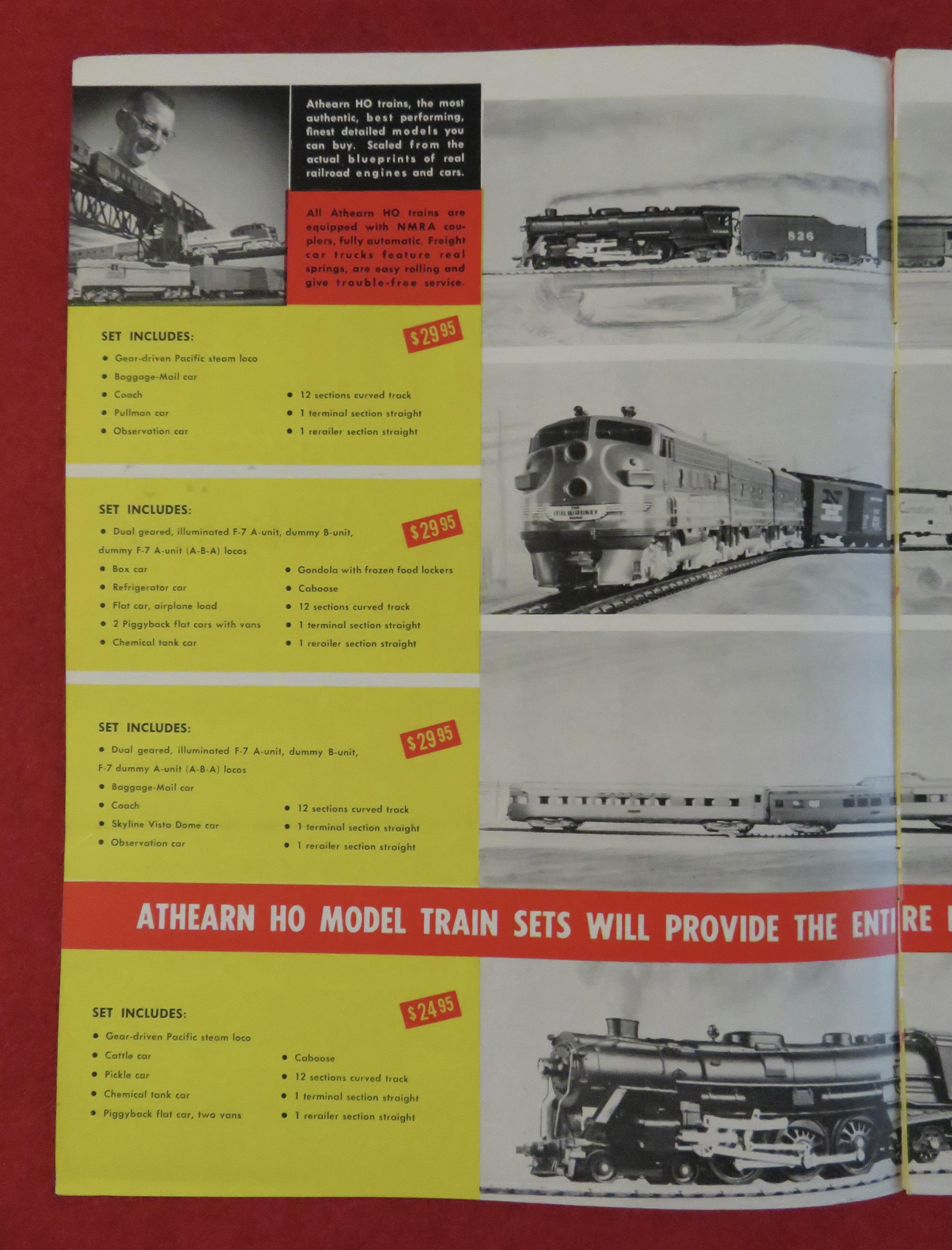 Athearn Model Railroad Train Catalog 1960's