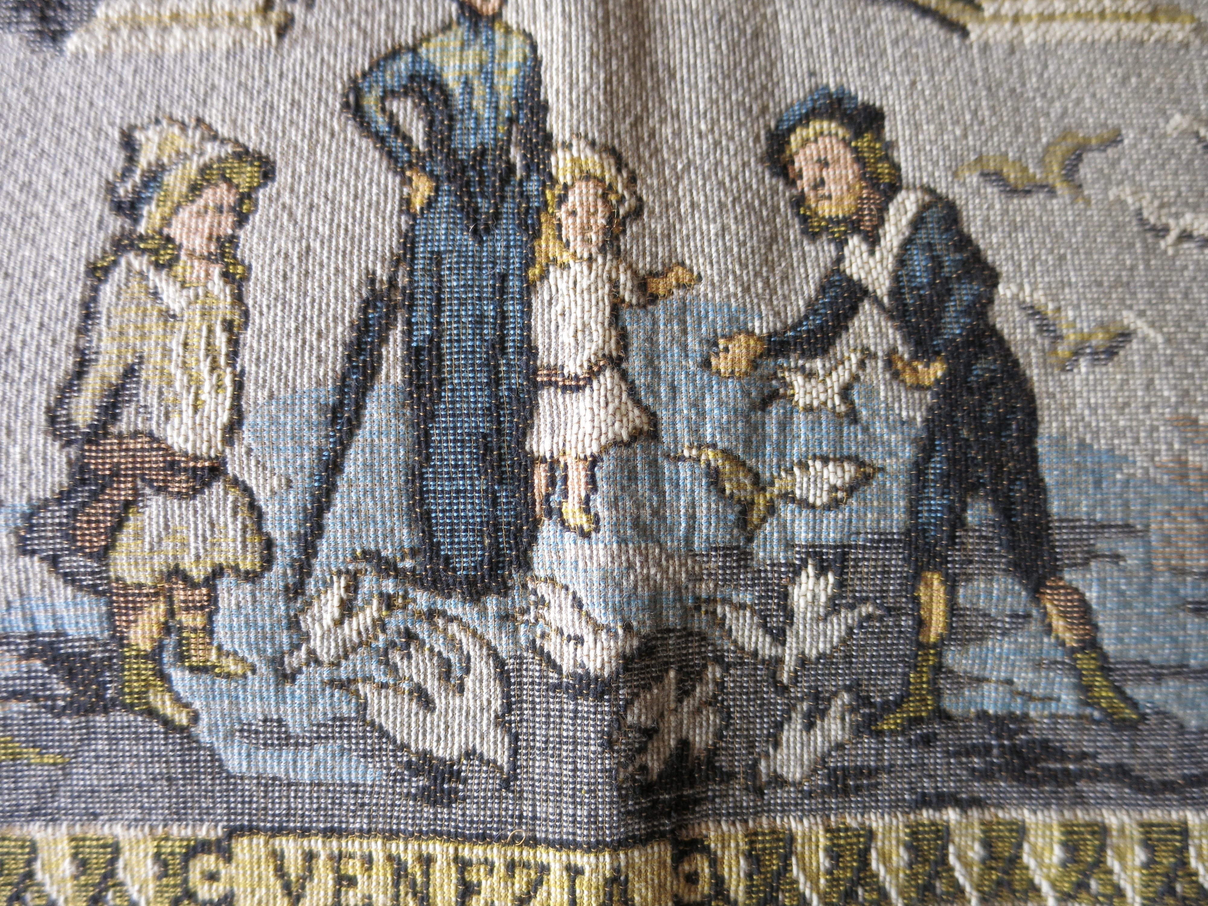 Antique Tapestry Venezia Italy St. Marks Basilica Cathedral