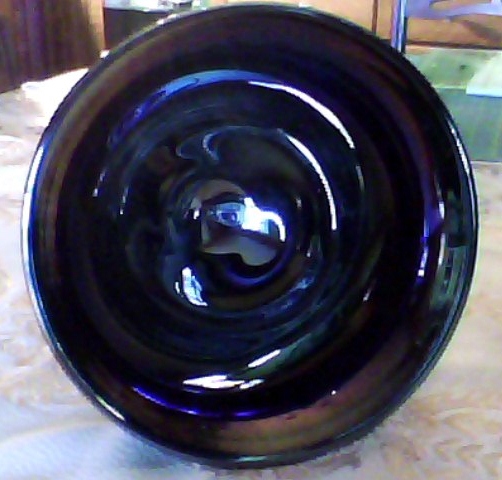 Fenton Favrene Compote Signed 1976 Art Glass