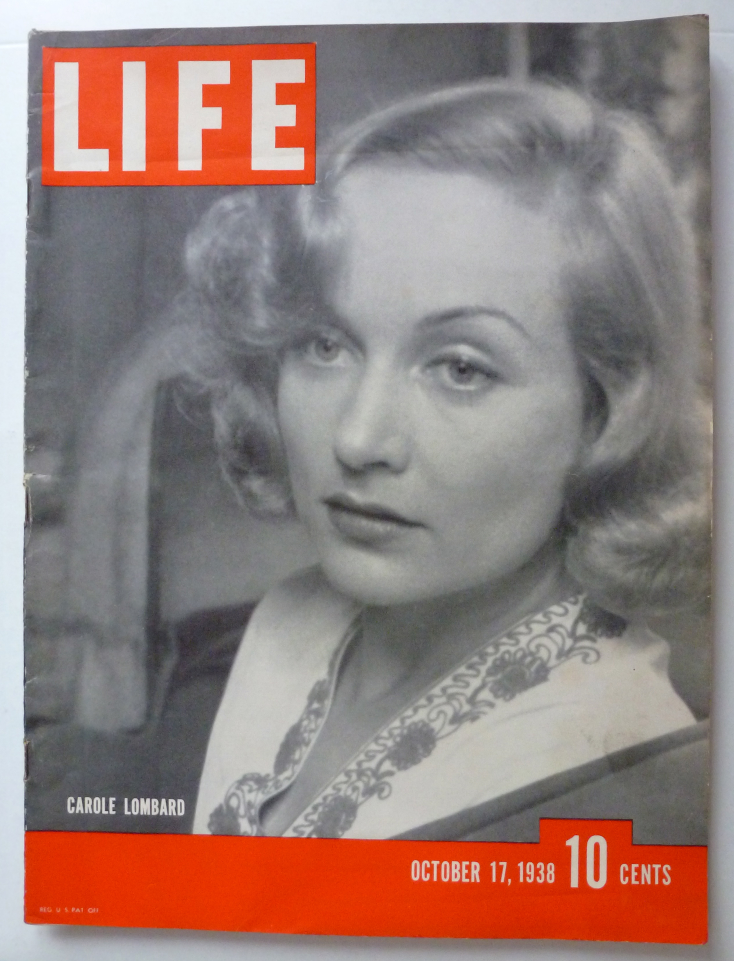 Life Magazine October 17, 1938 Carole Lombard