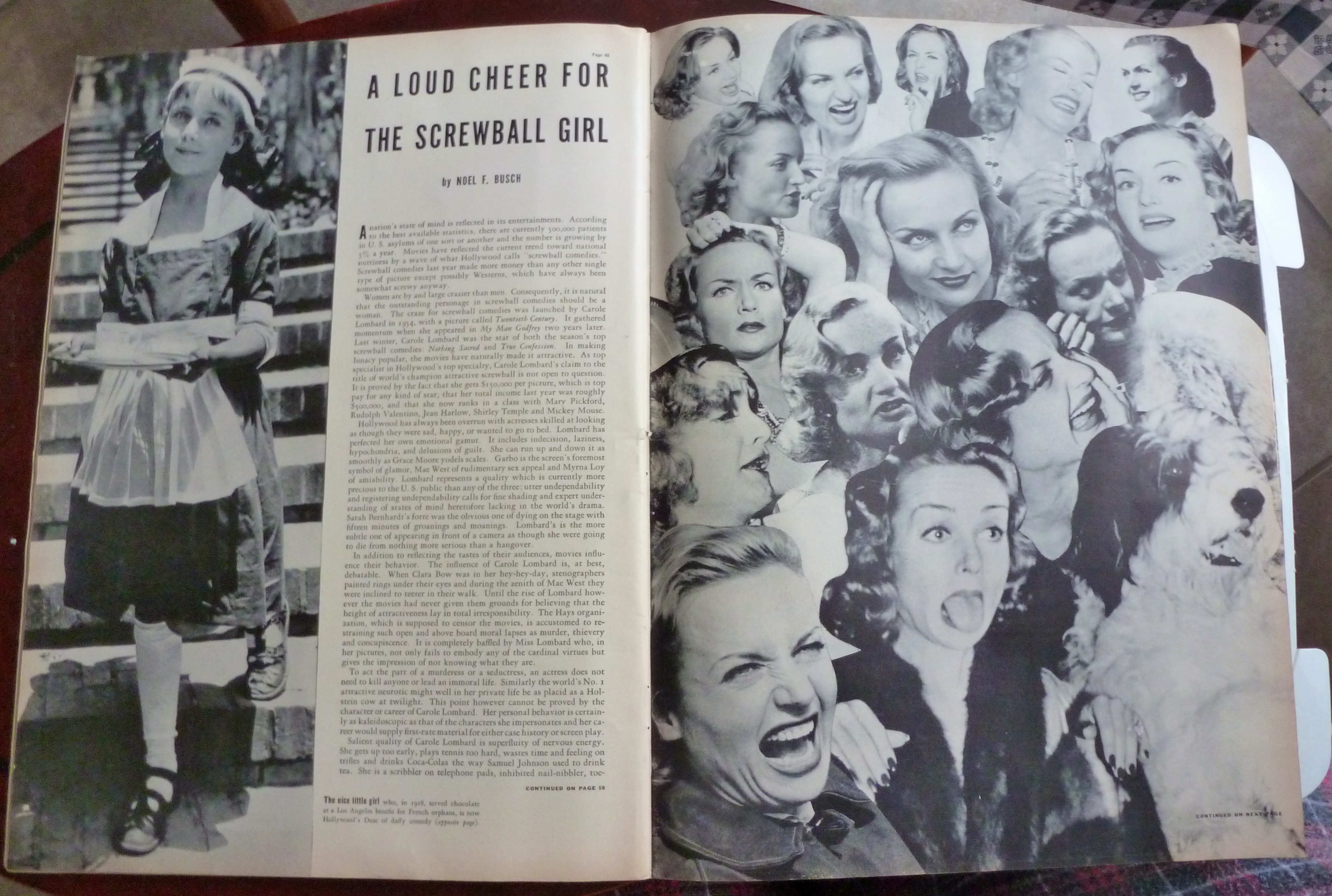 Life Magazine October 17, 1938 Carole Lombard