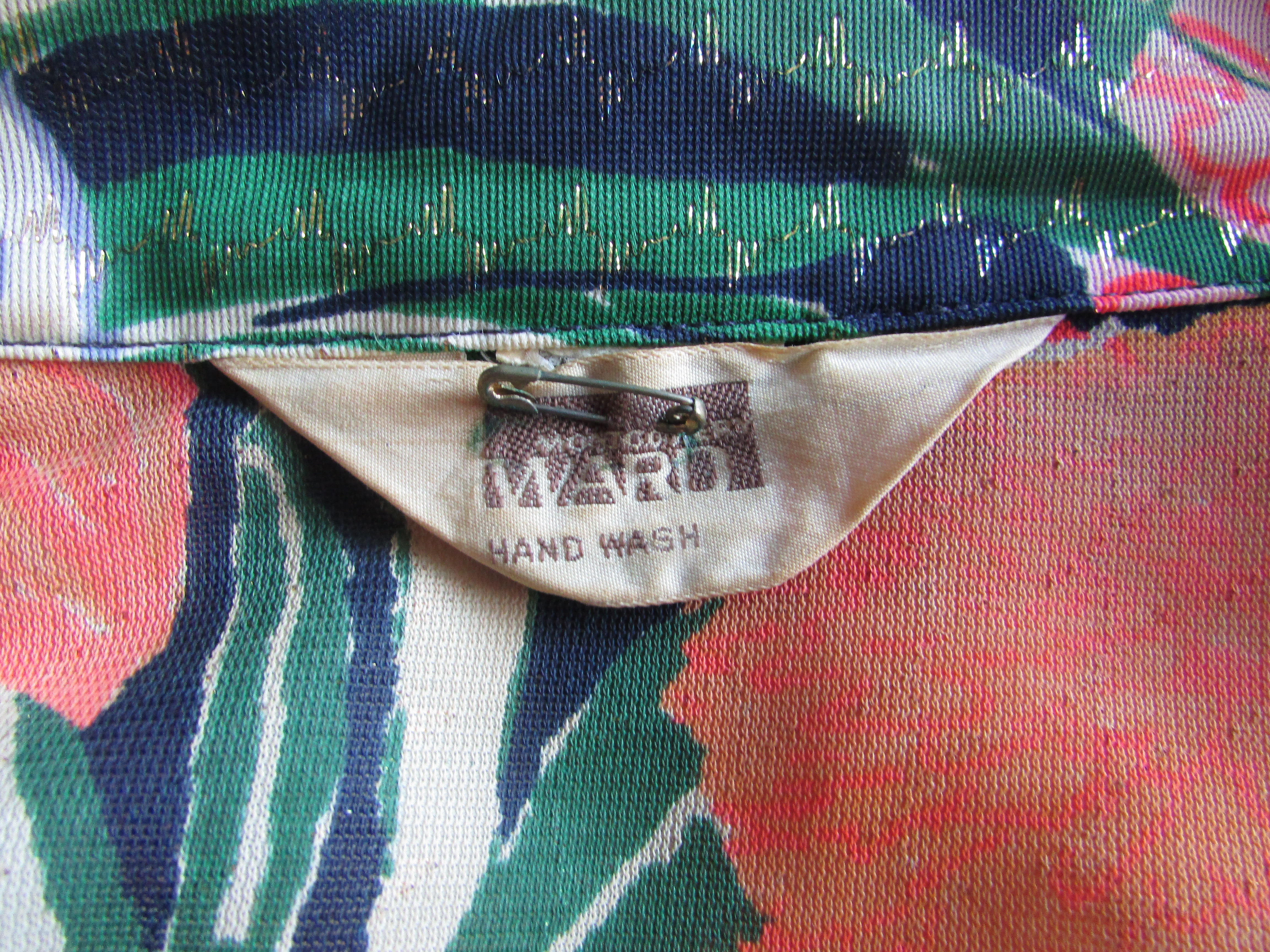Flowered Polyester 1970s Shirt