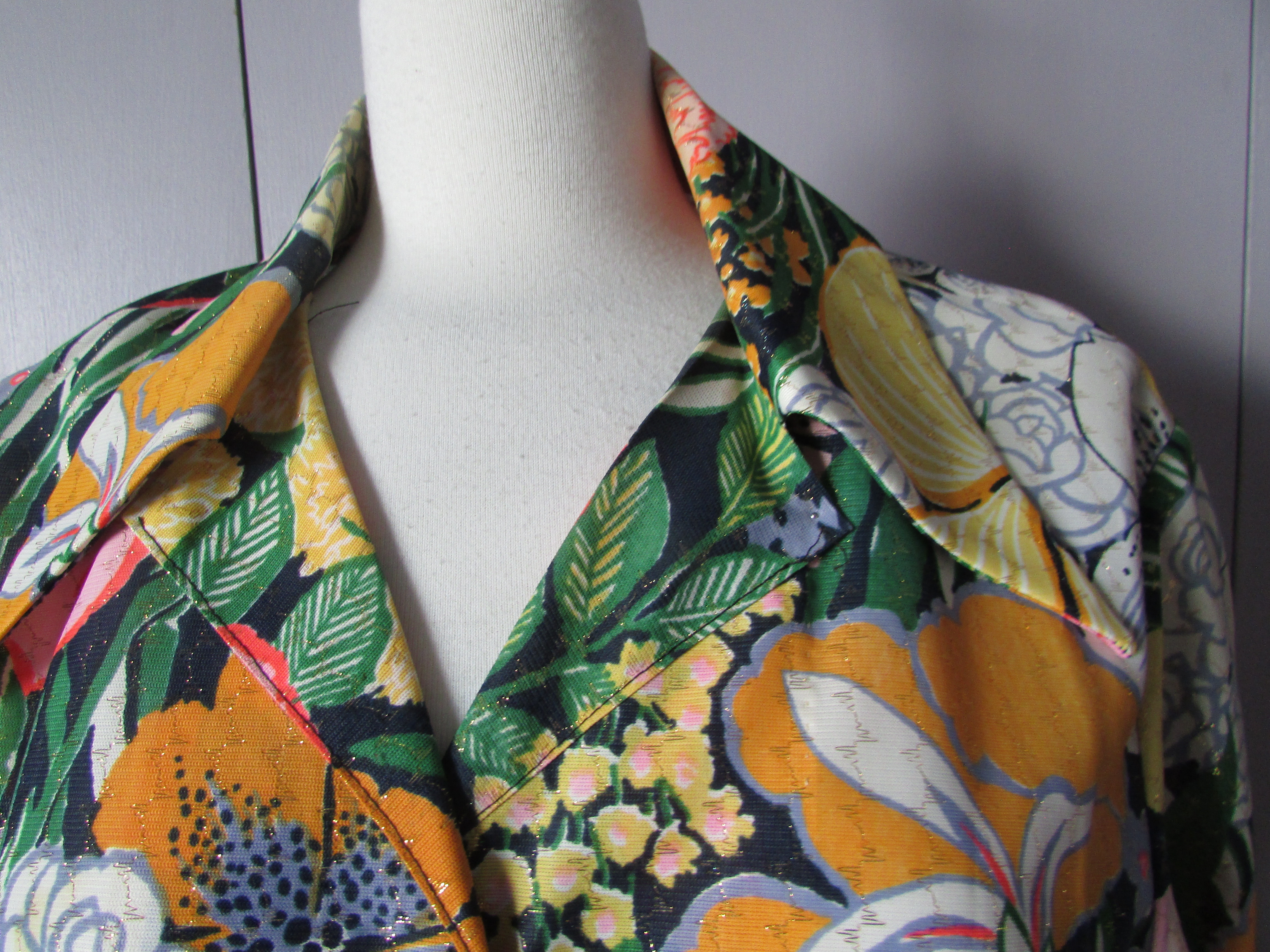 Flowered Polyester 1970s Shirt