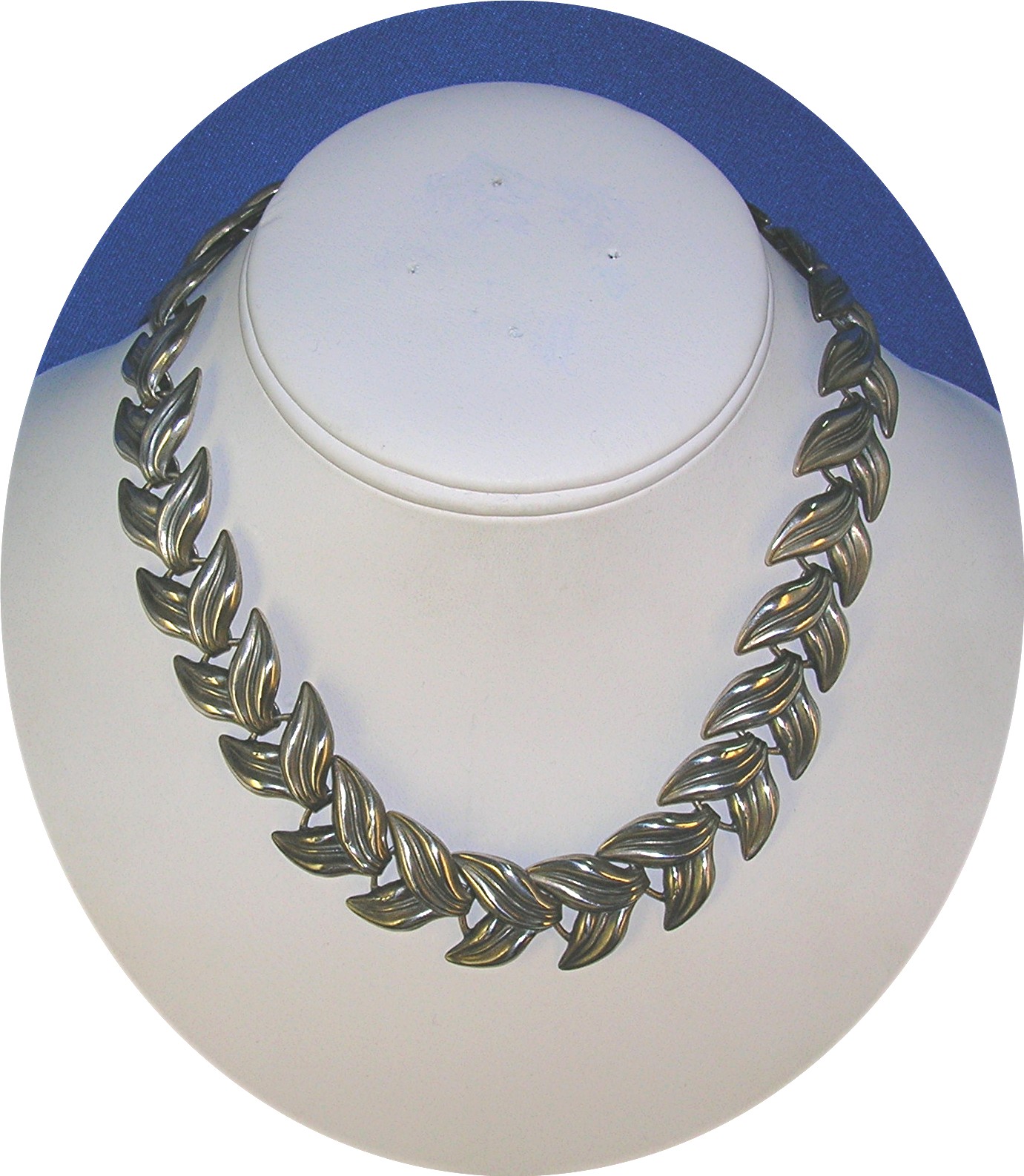 Silver Leaves Necklace England