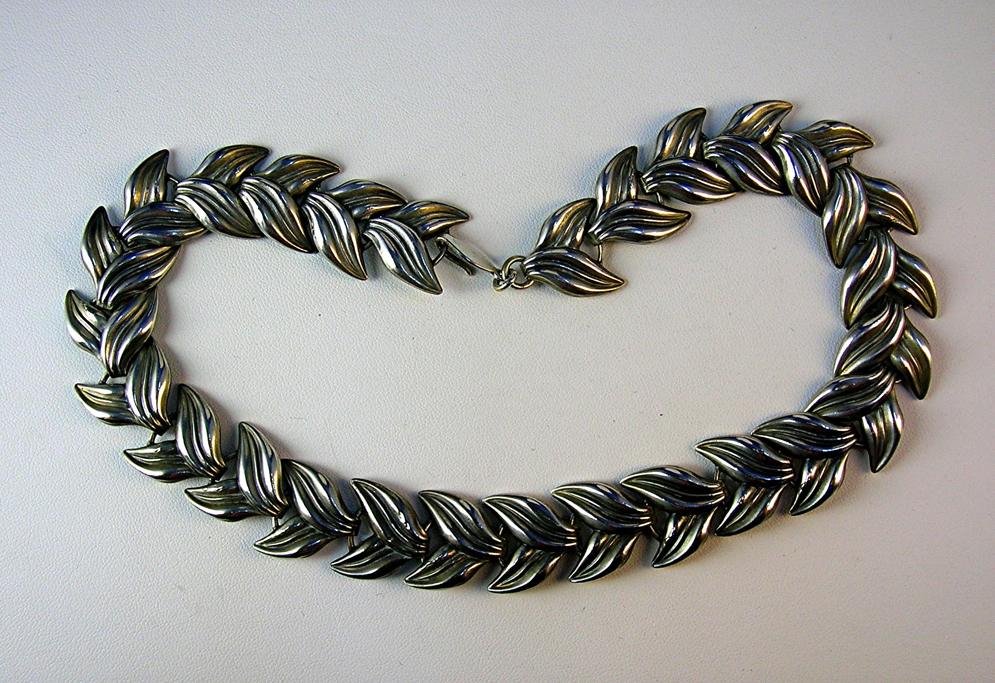 Silver Leaves Necklace England