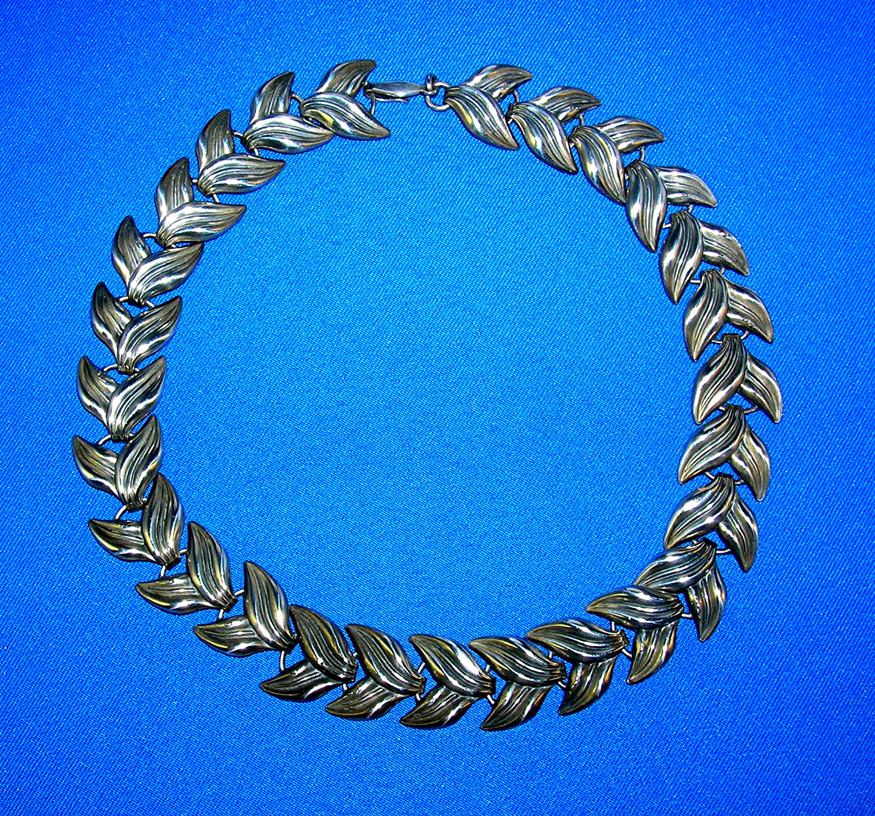 Silver Leaves Necklace England