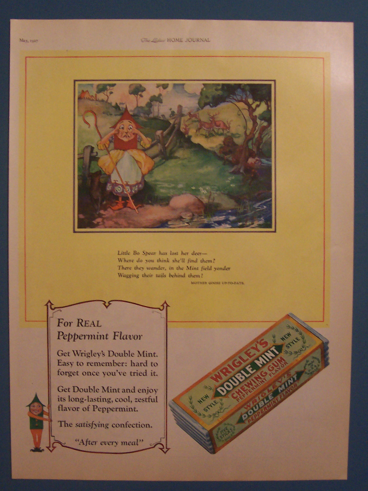 Vintage Ad: 1927 Wrigley's Double Mint Chewing Gum