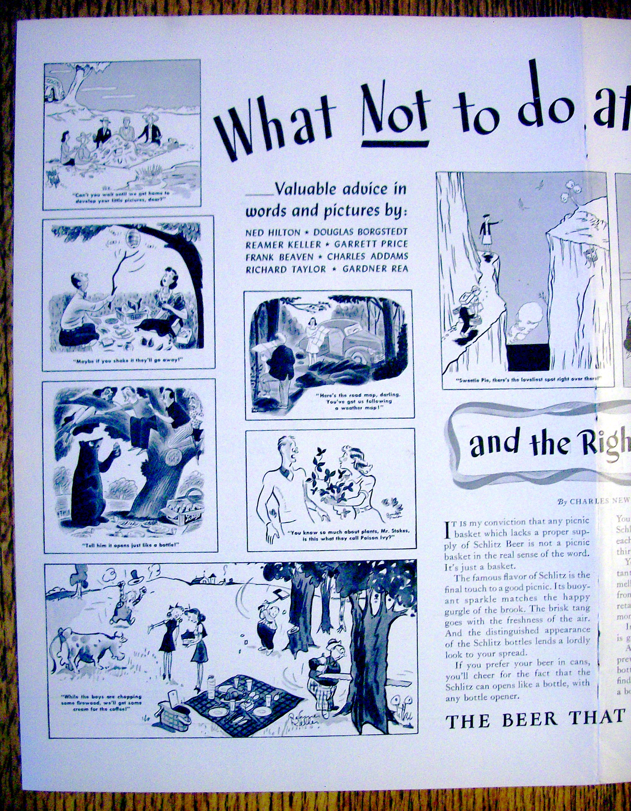 Vintage Ad: 1940 Schlitz Beer