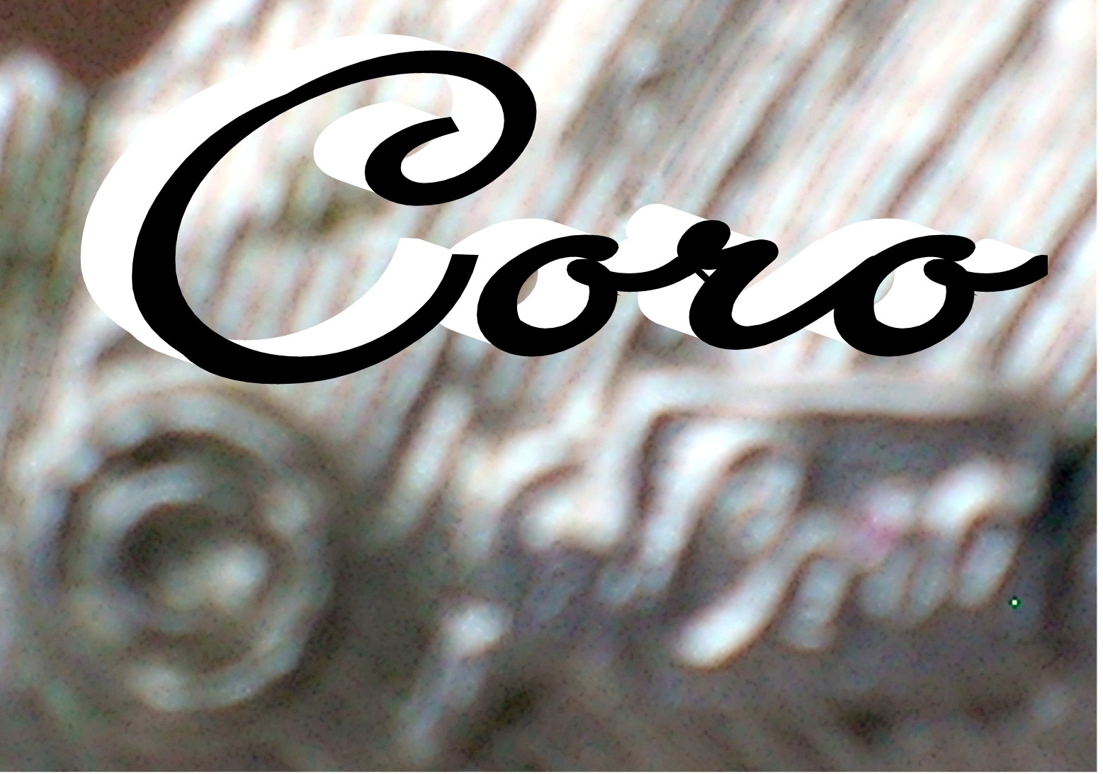 CORO Silver & Pink Crystal  Flower Brooch