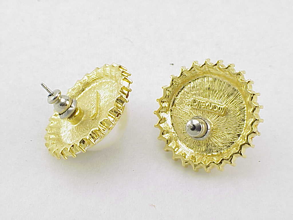 Marvella Pearl And Rhinestone Pierced Earrings