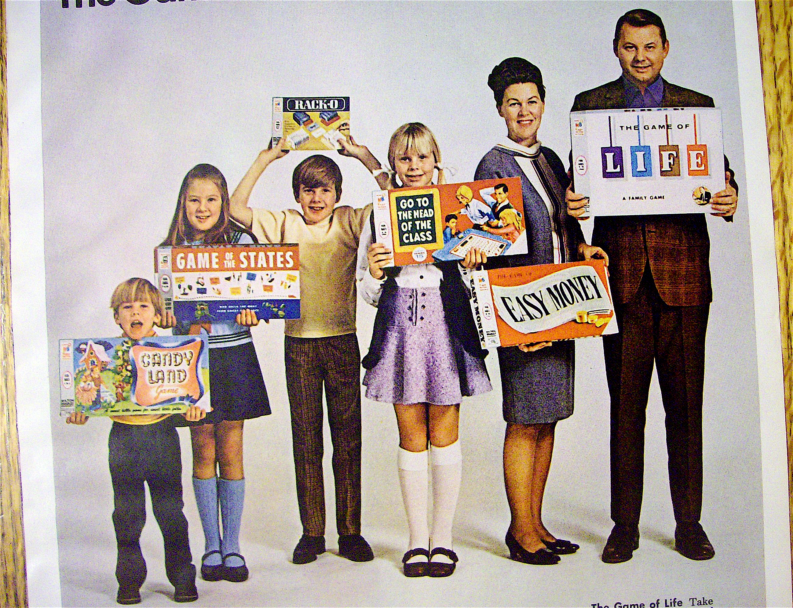 1970 Milton Bradley Board Games w/Family Holding Games