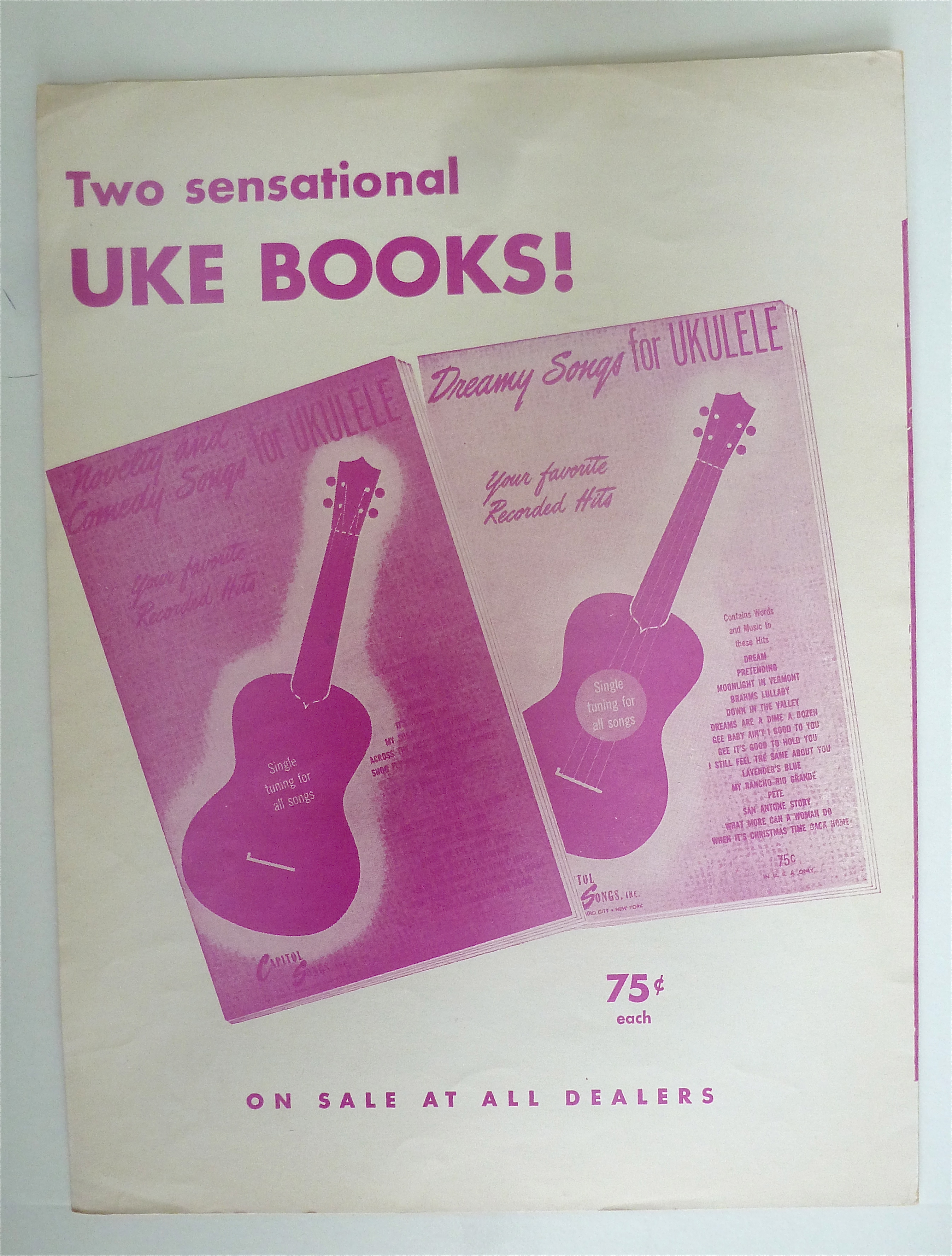 Sheet Music For 1952 Cakewalk Rag