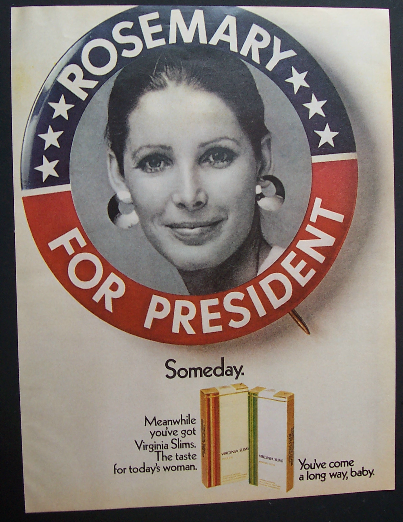 1970 Virginia Slims Cigarettes