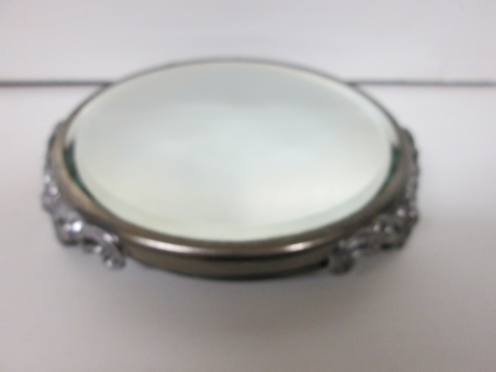 Dresser Mirror Perfume Stand/Tray Beveled Glass