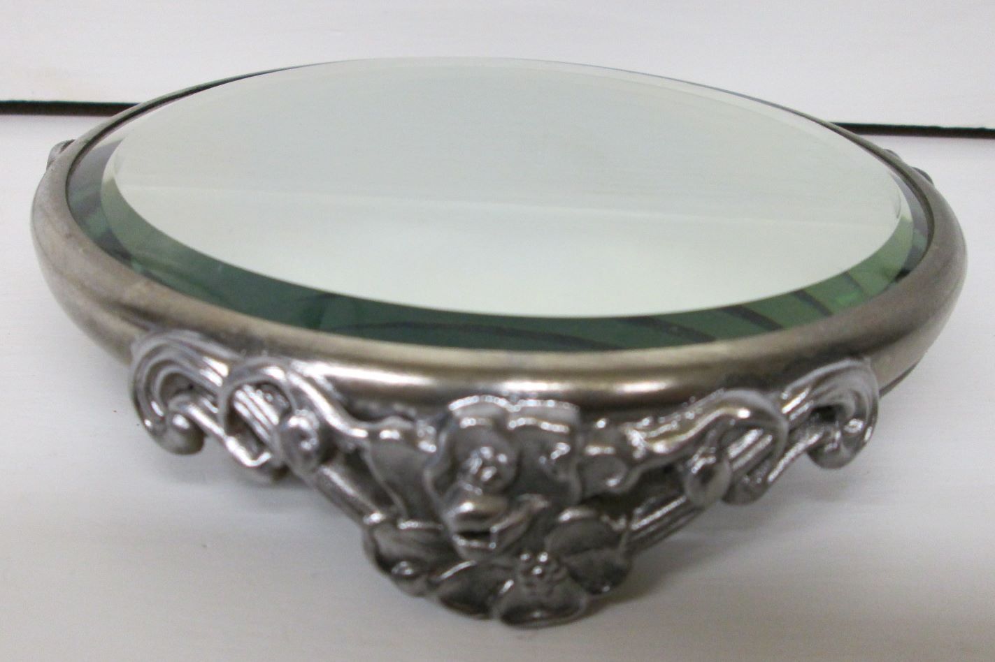 Dresser Mirror Perfume Stand/Tray Beveled Glass