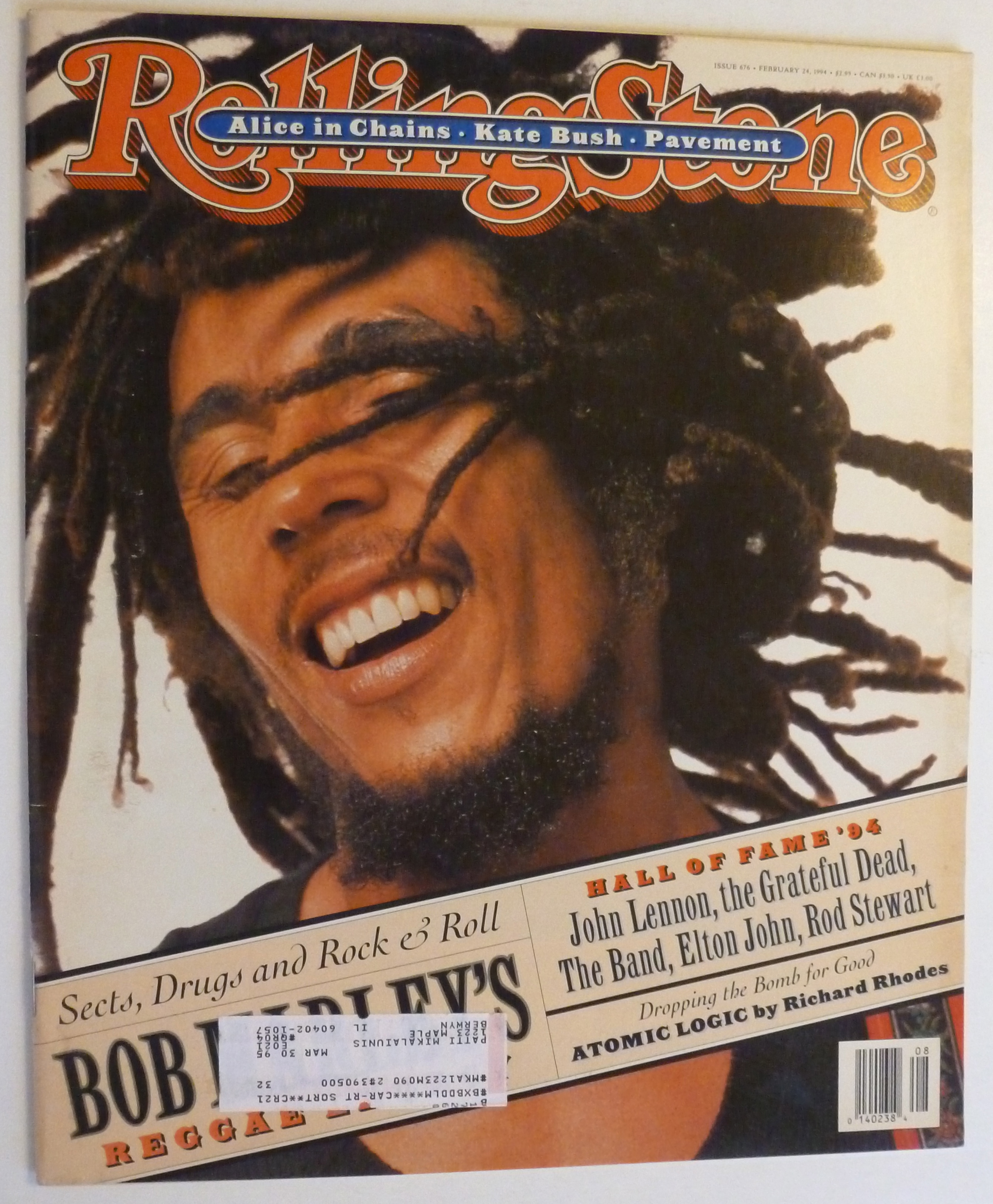 Rolling Stone Magazine February 24, 1994 Bob Marley