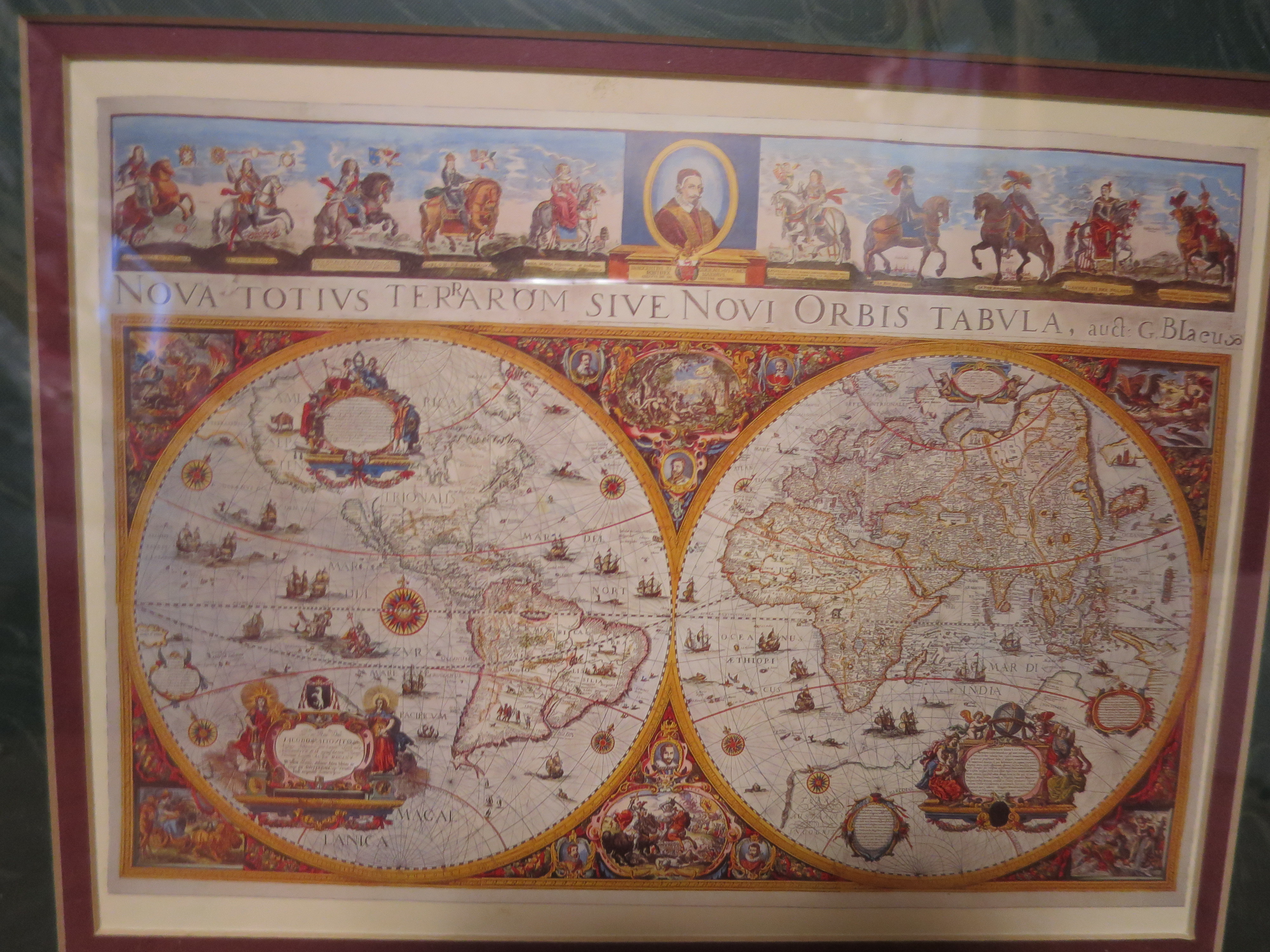 Map of the World Nova Totivs Terarum Sive Novi Orbis Tabvla and G