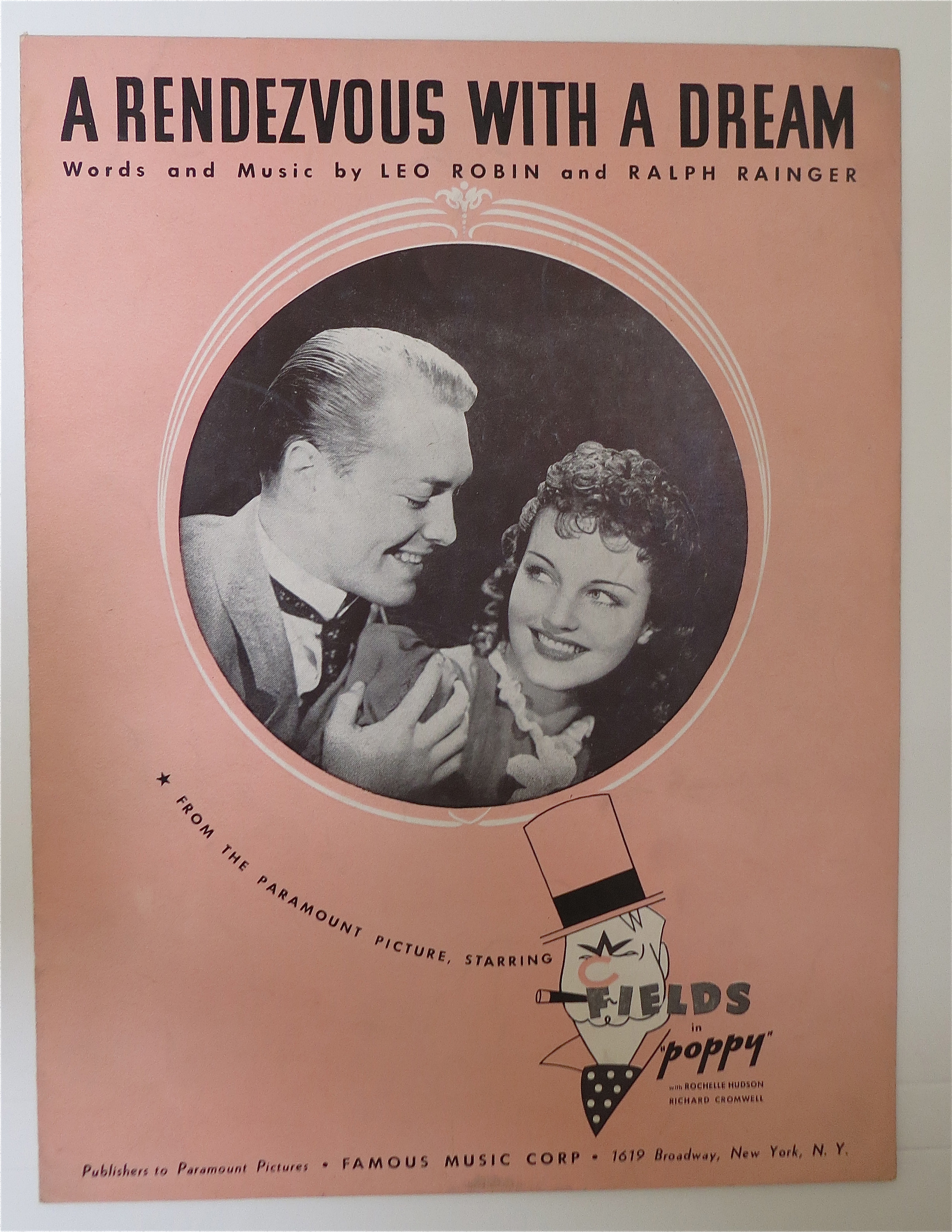 Sheet Music For 1936 A Rendezvous With A Dream