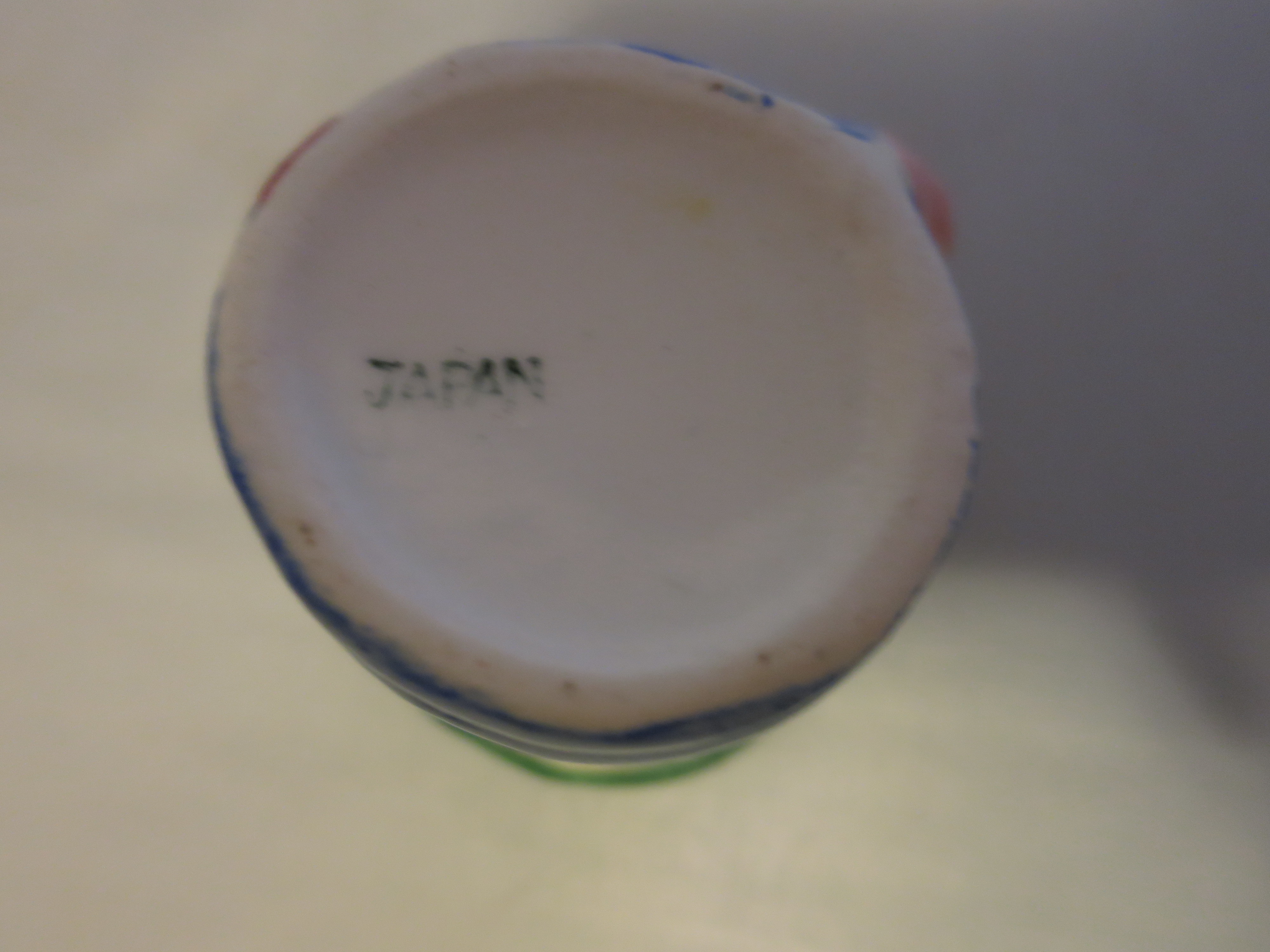 Vintage Toby Mug Cup Japan Black European Toothpick Holder
