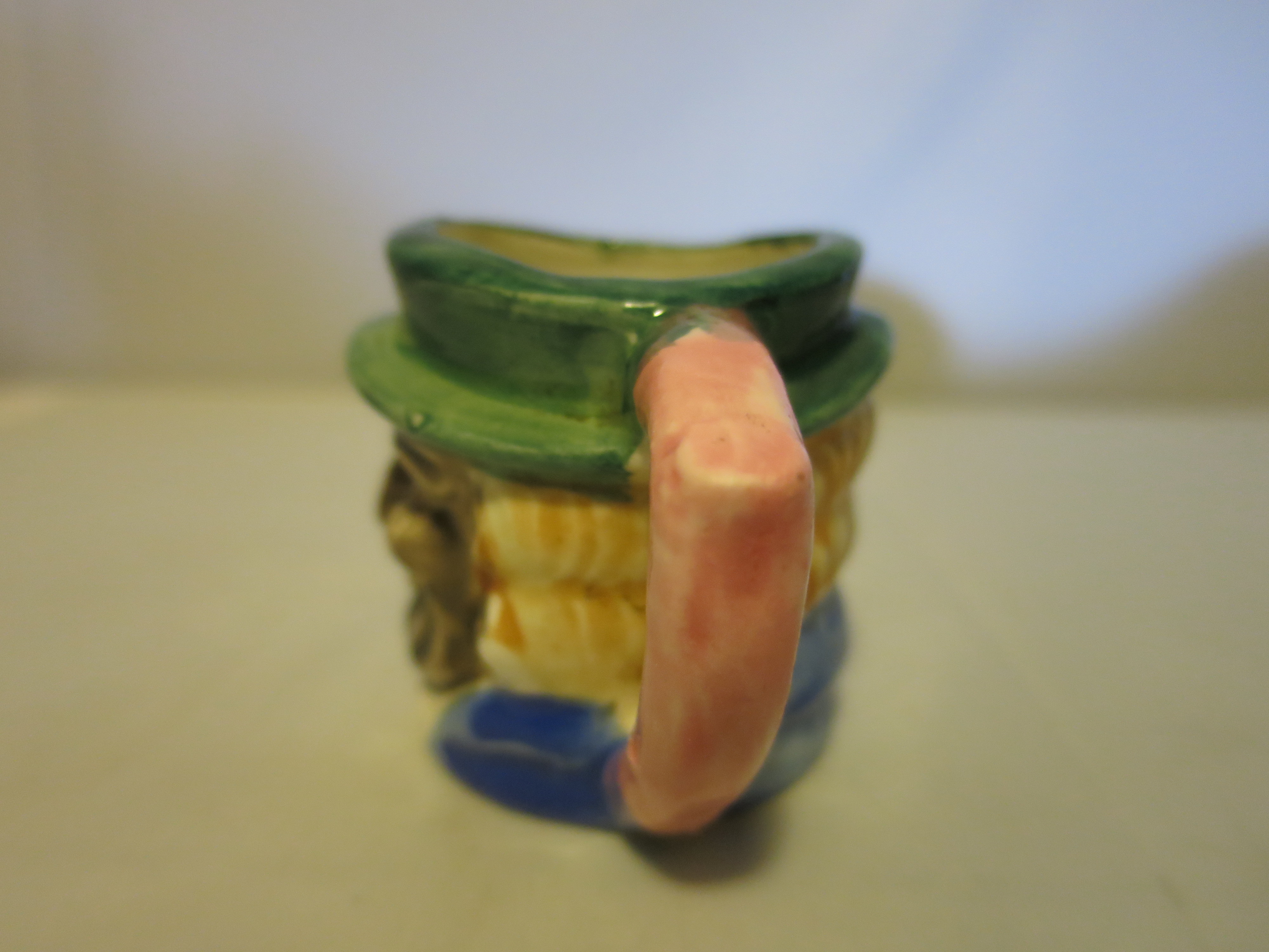 Vintage Toby Mug Cup Japan Black European Toothpick Holder