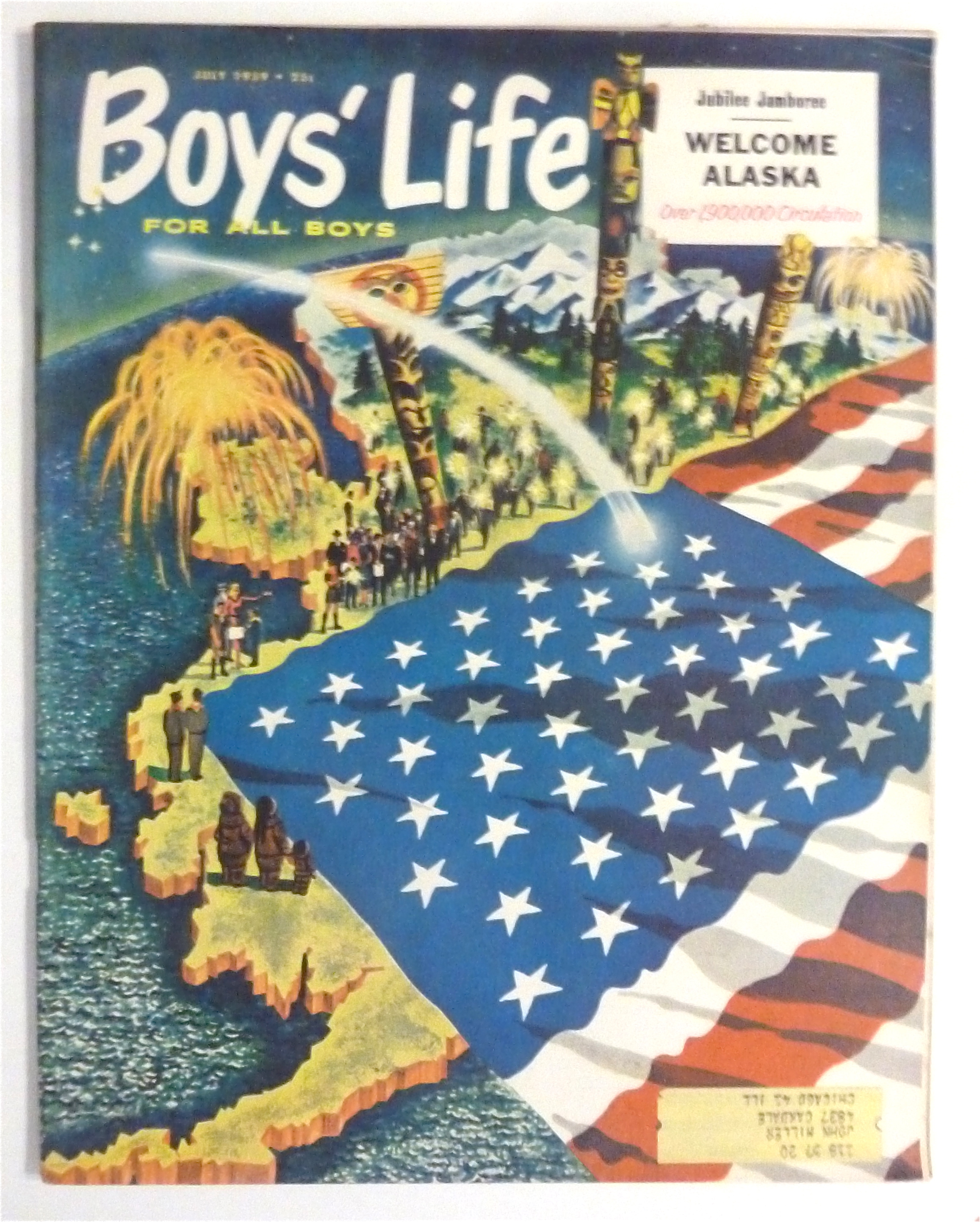 Boys Life Magazine July 1959 Welcome Alaska