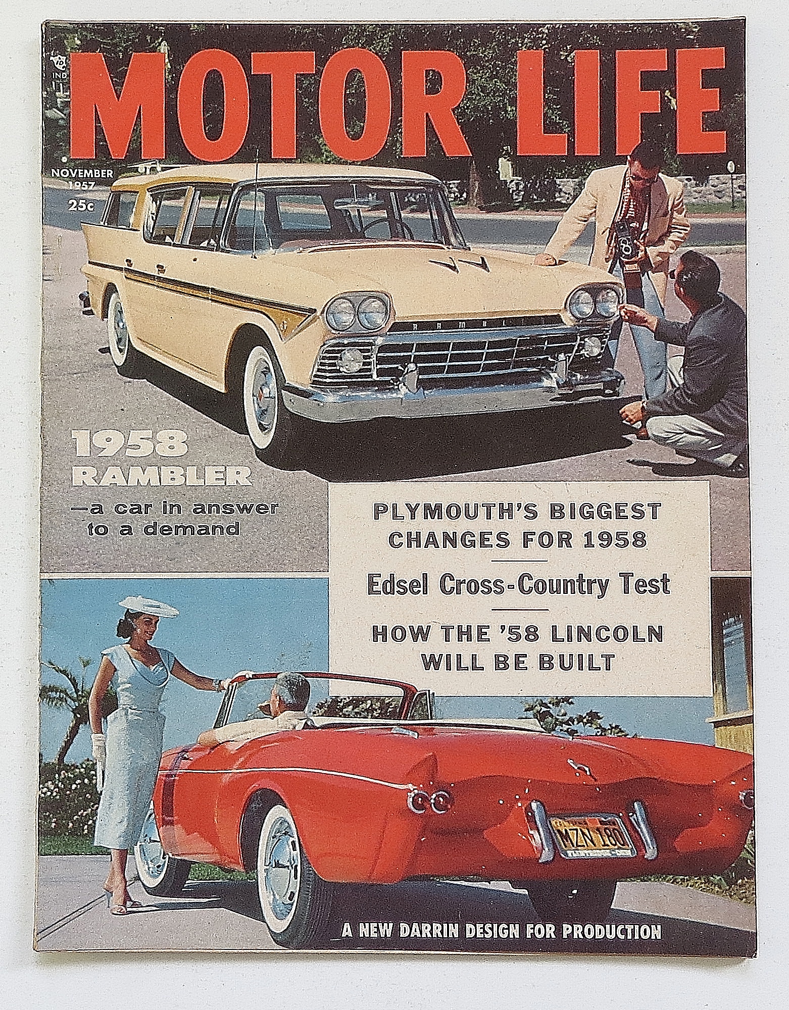 Motor Life Magazine November 1957 1958 Rambler