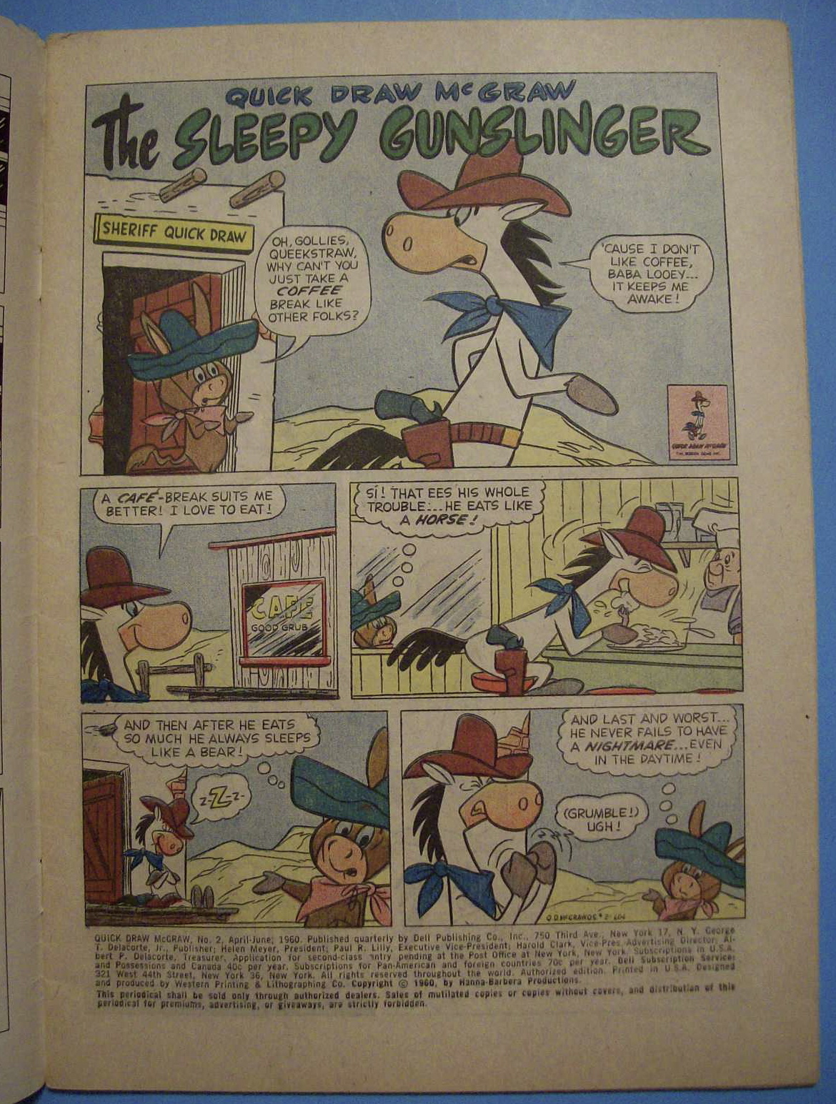 Quick Draw McGraw Comics - April/June 1960