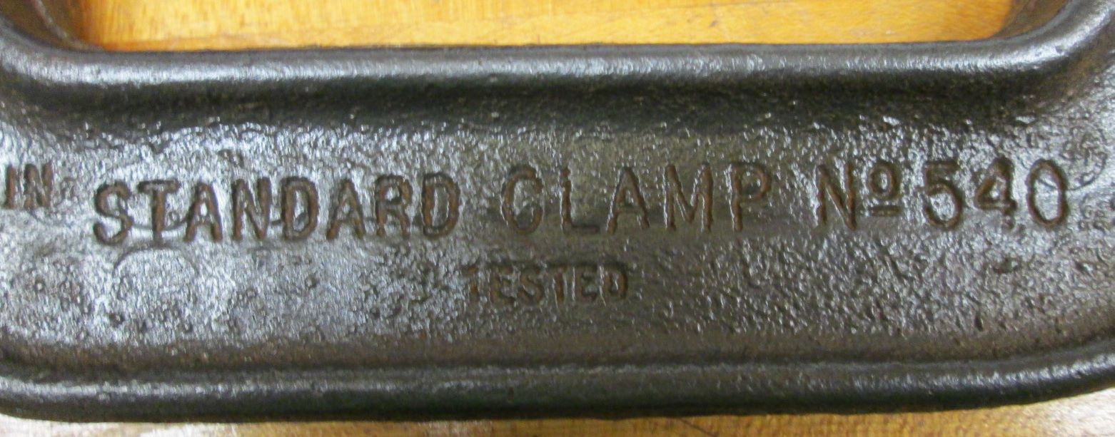 Cincinnati C-Clamp w/Cast Wing Screw 4 inch No. 540