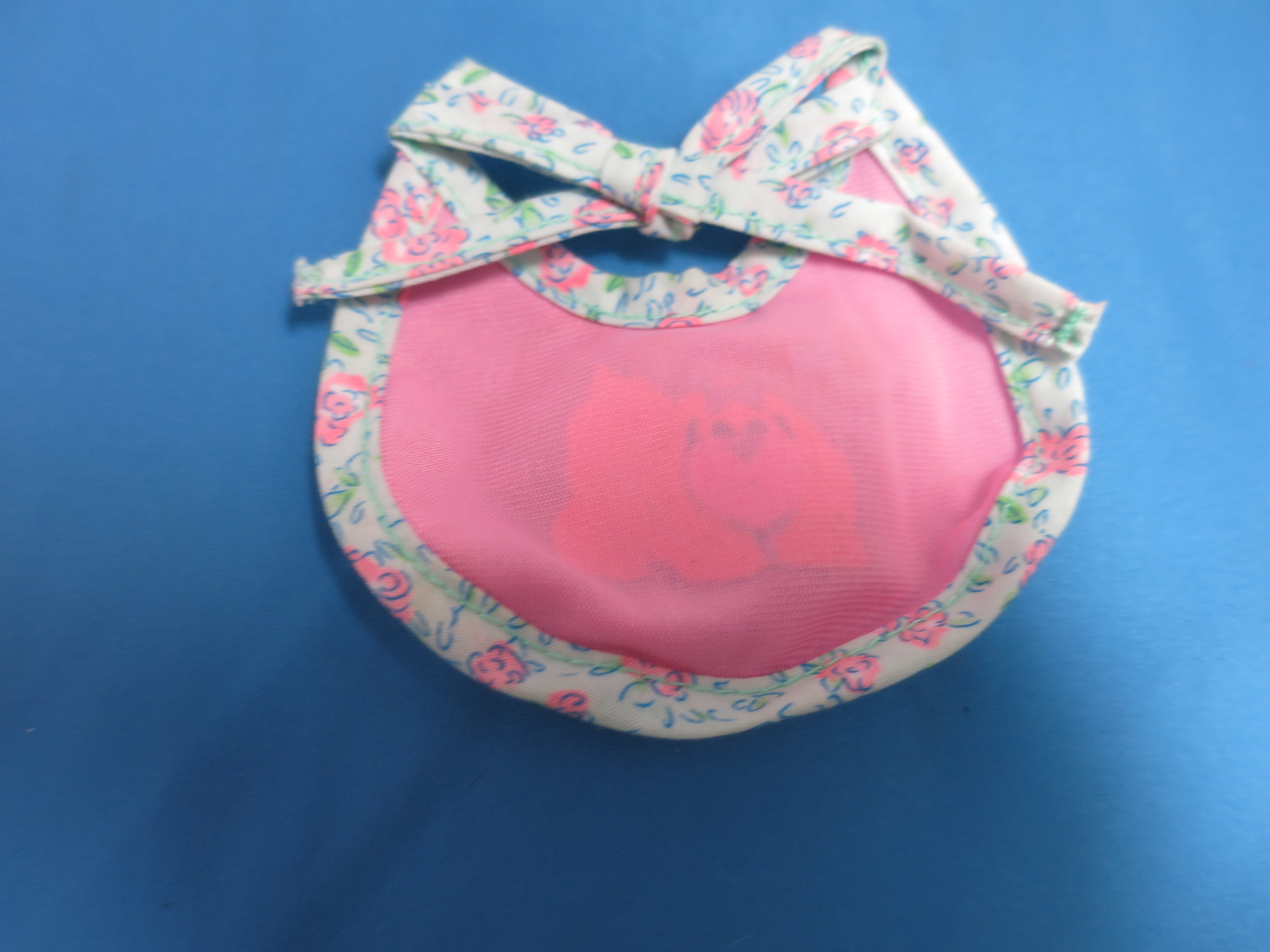 Cabbage Patch Baby Doll Bib with dog marked CPK
