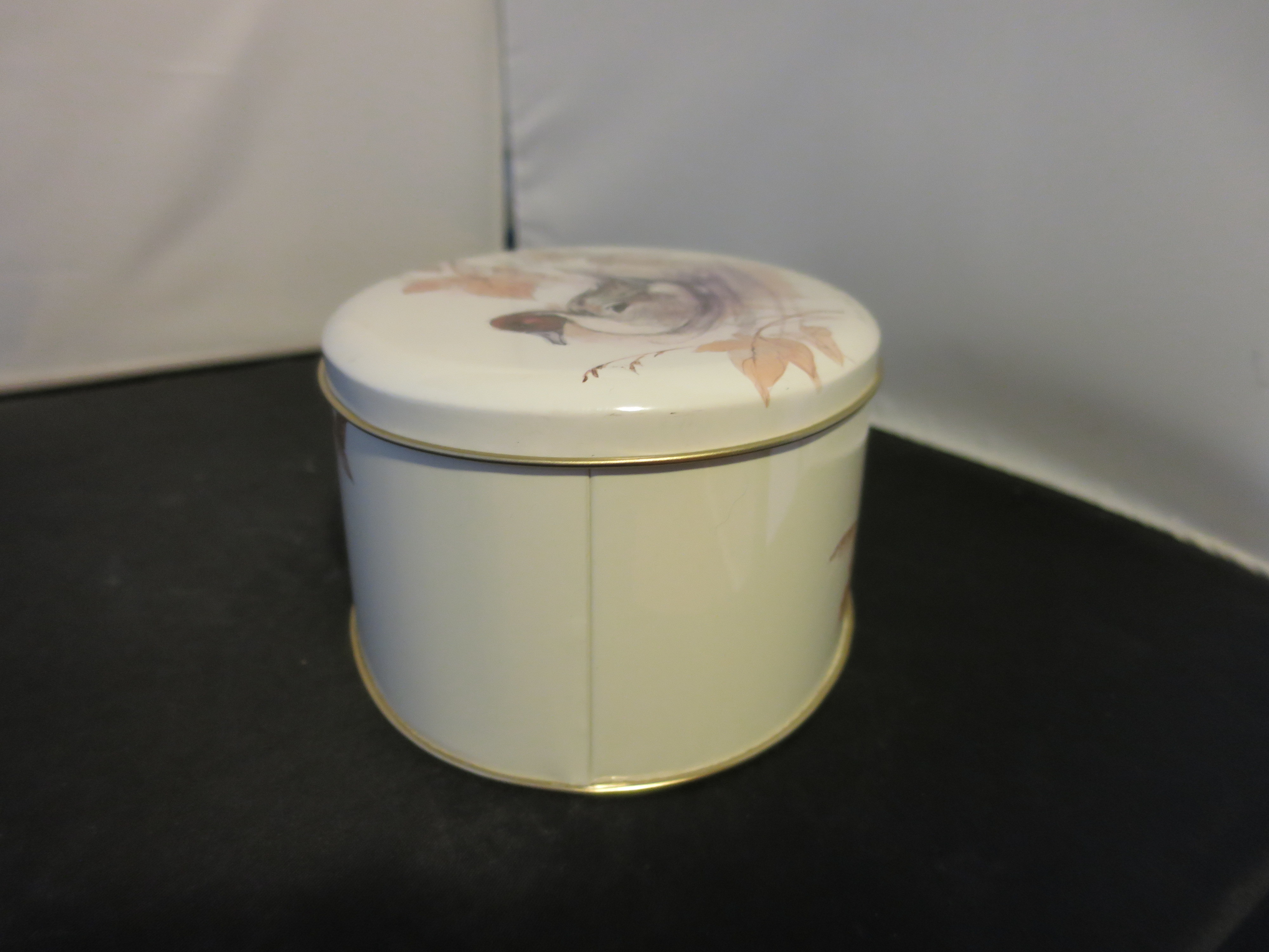 Duck Tin Made in England signed Anab acuta Moos Stage