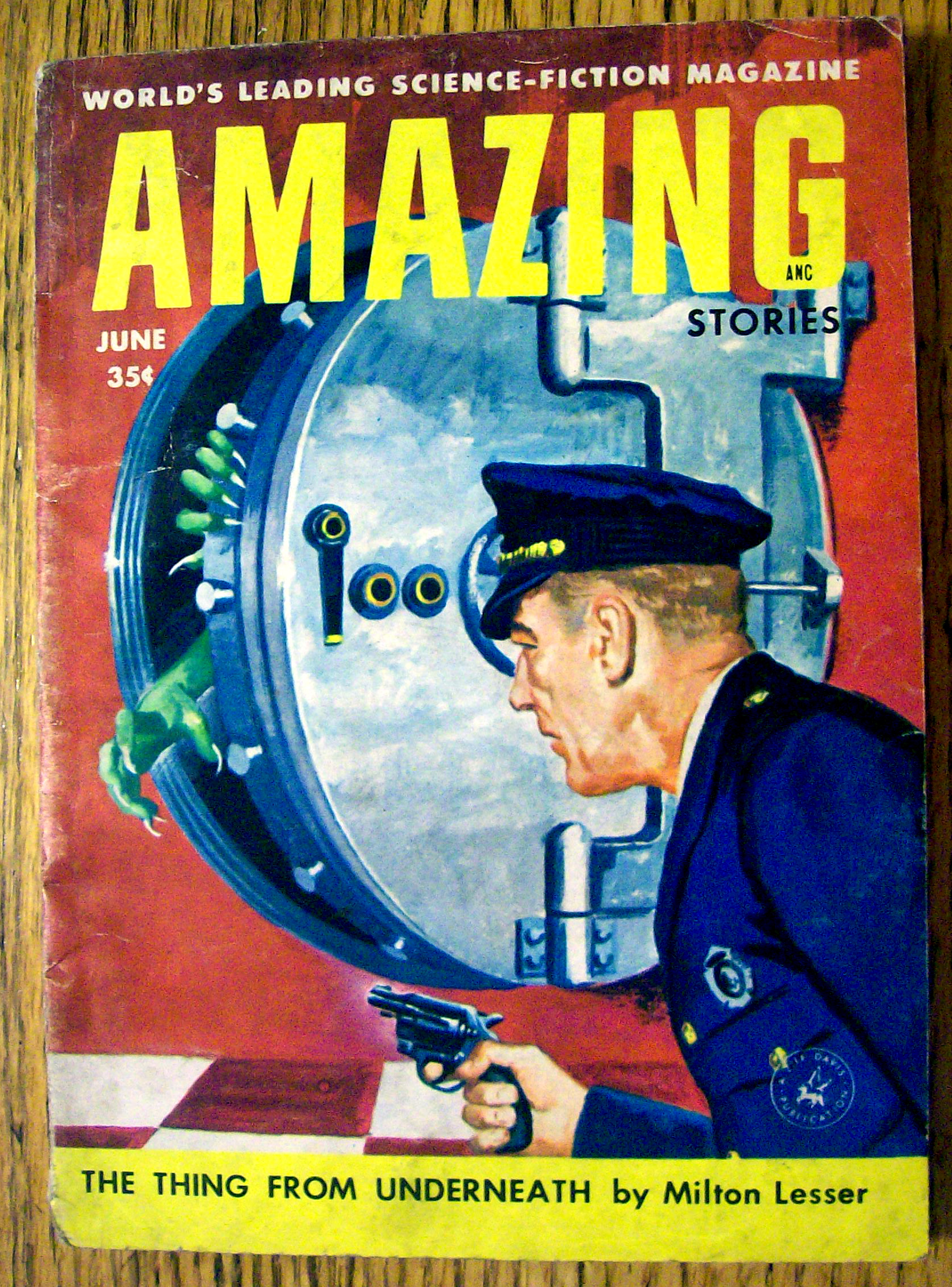 Amazing Stories Magazine June 1956 Underneath