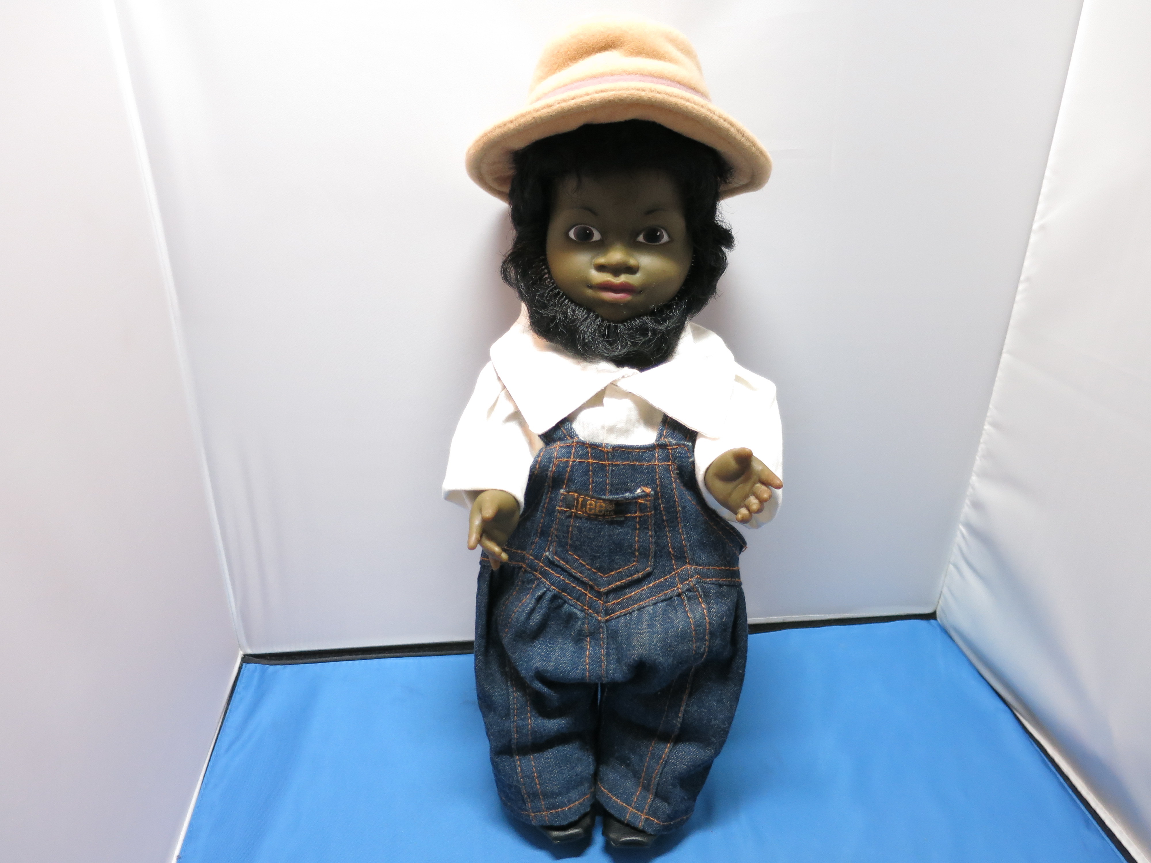 Dandol DVP African American Doll Lee Denim Jean Bib Overalls