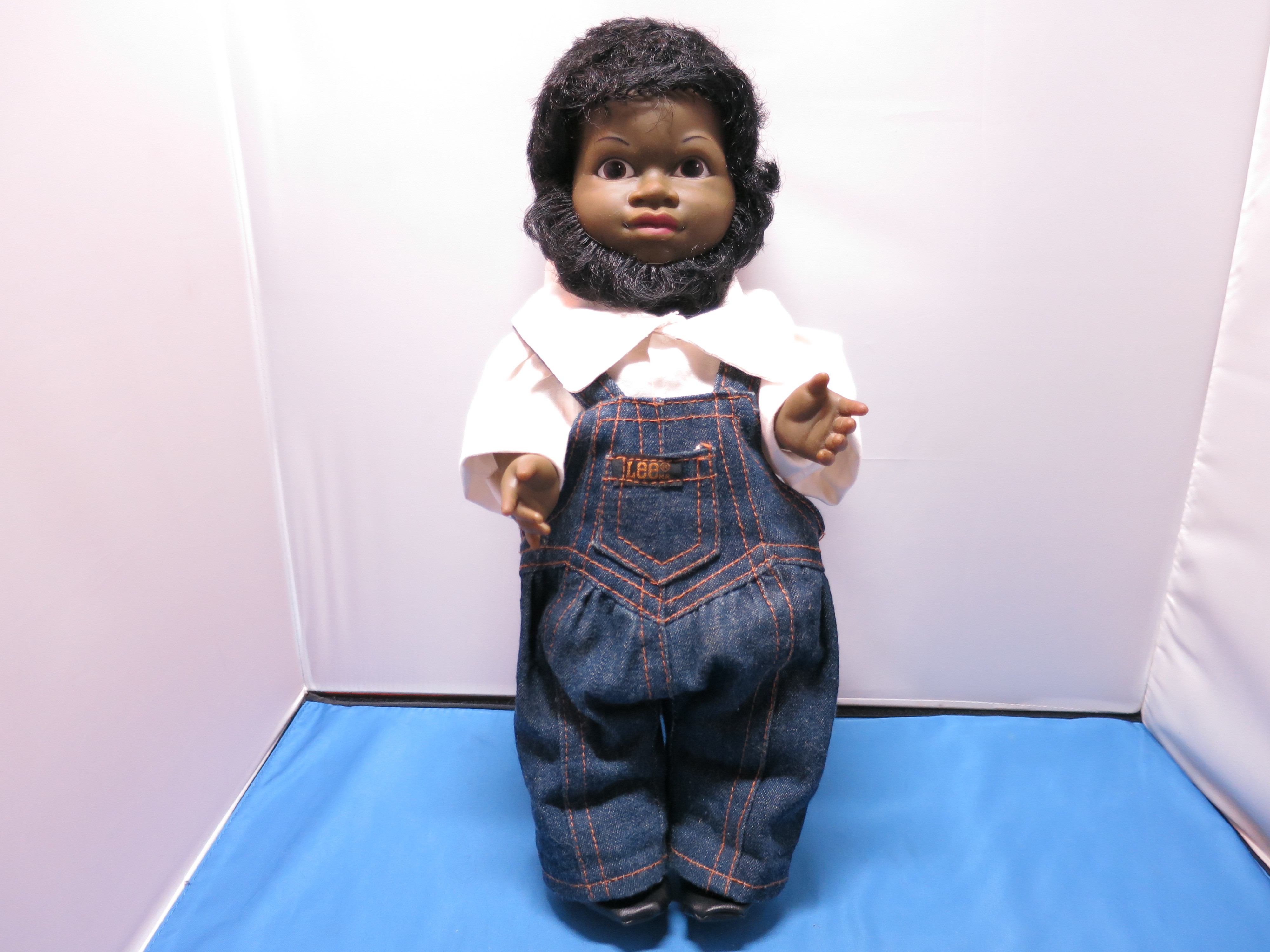 Dandol DVP African American Doll  Lee Denim Jean Bib Overalls