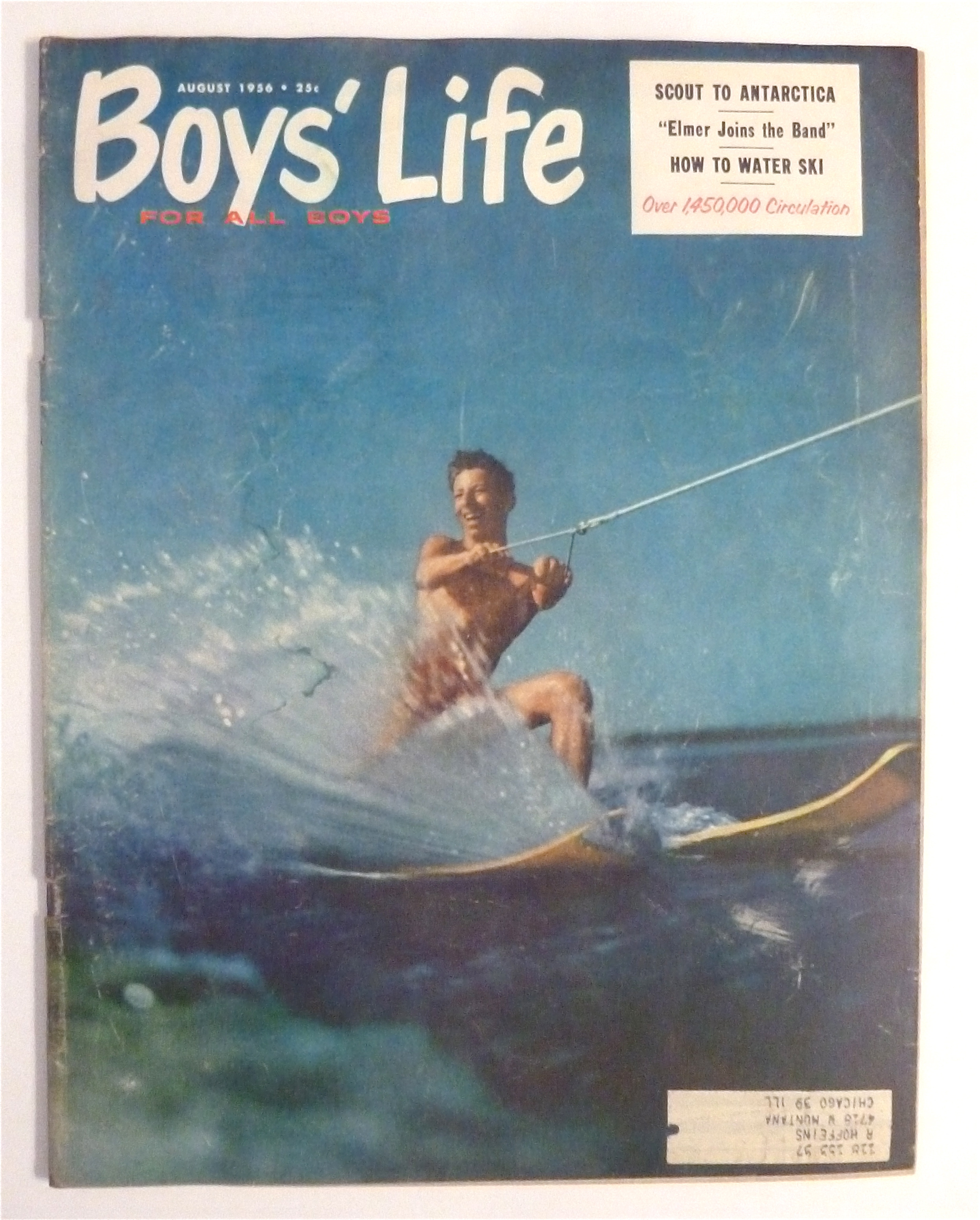 Boys' Life Magazine August 1956 How To Water Ski