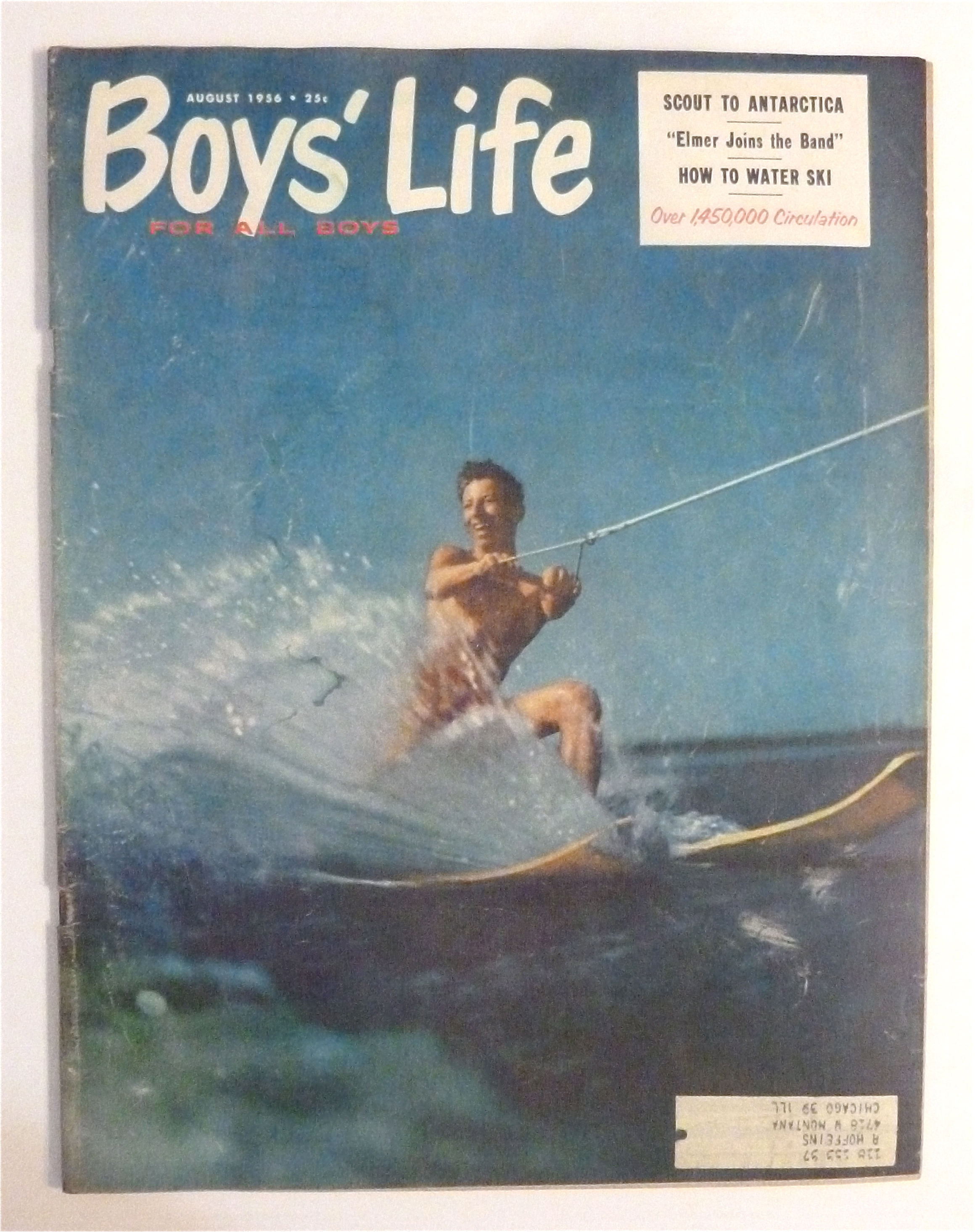 Boys' Life Magazine August 1956 How To Water Ski