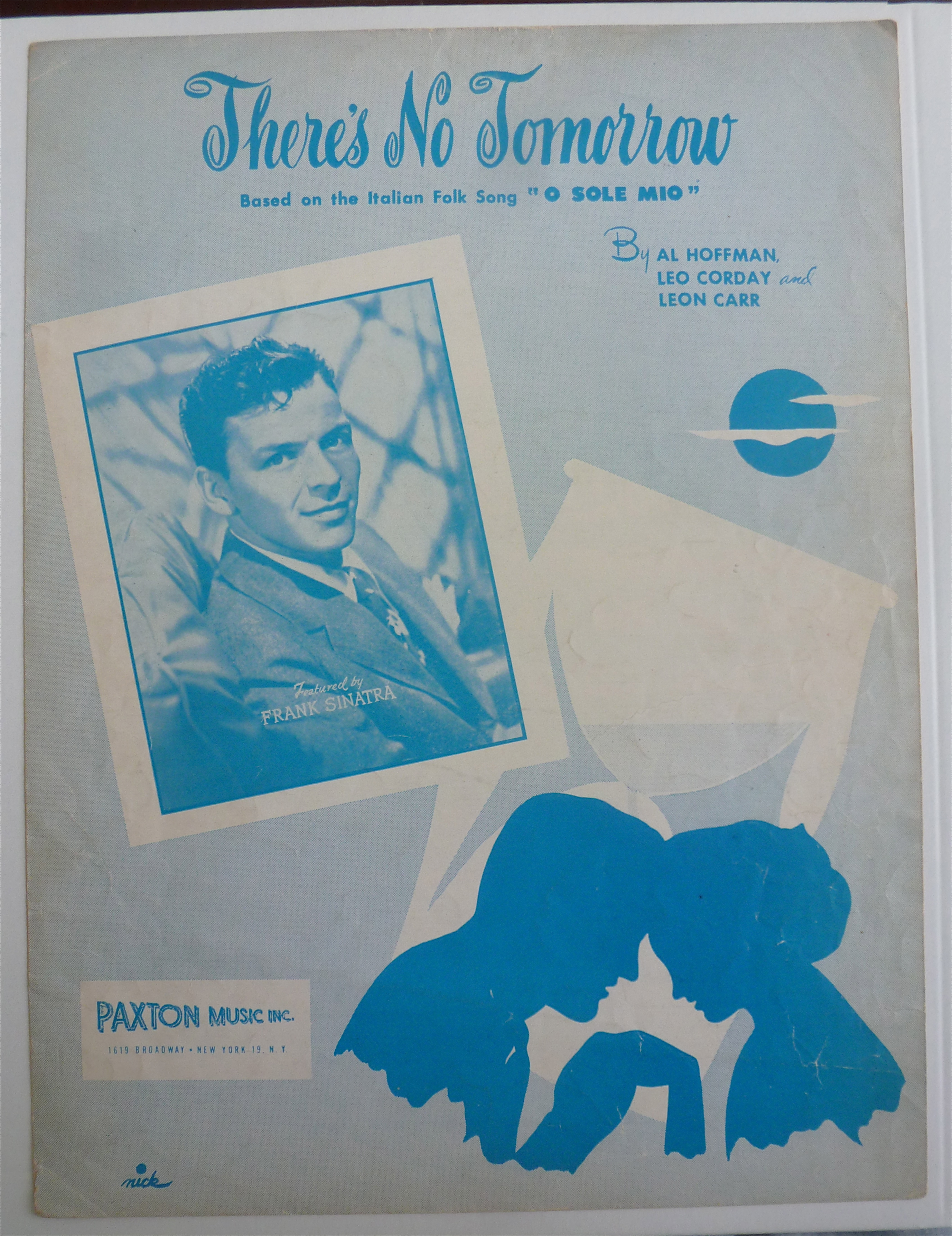 Sheet Music For 1949 There's No Tomorrow