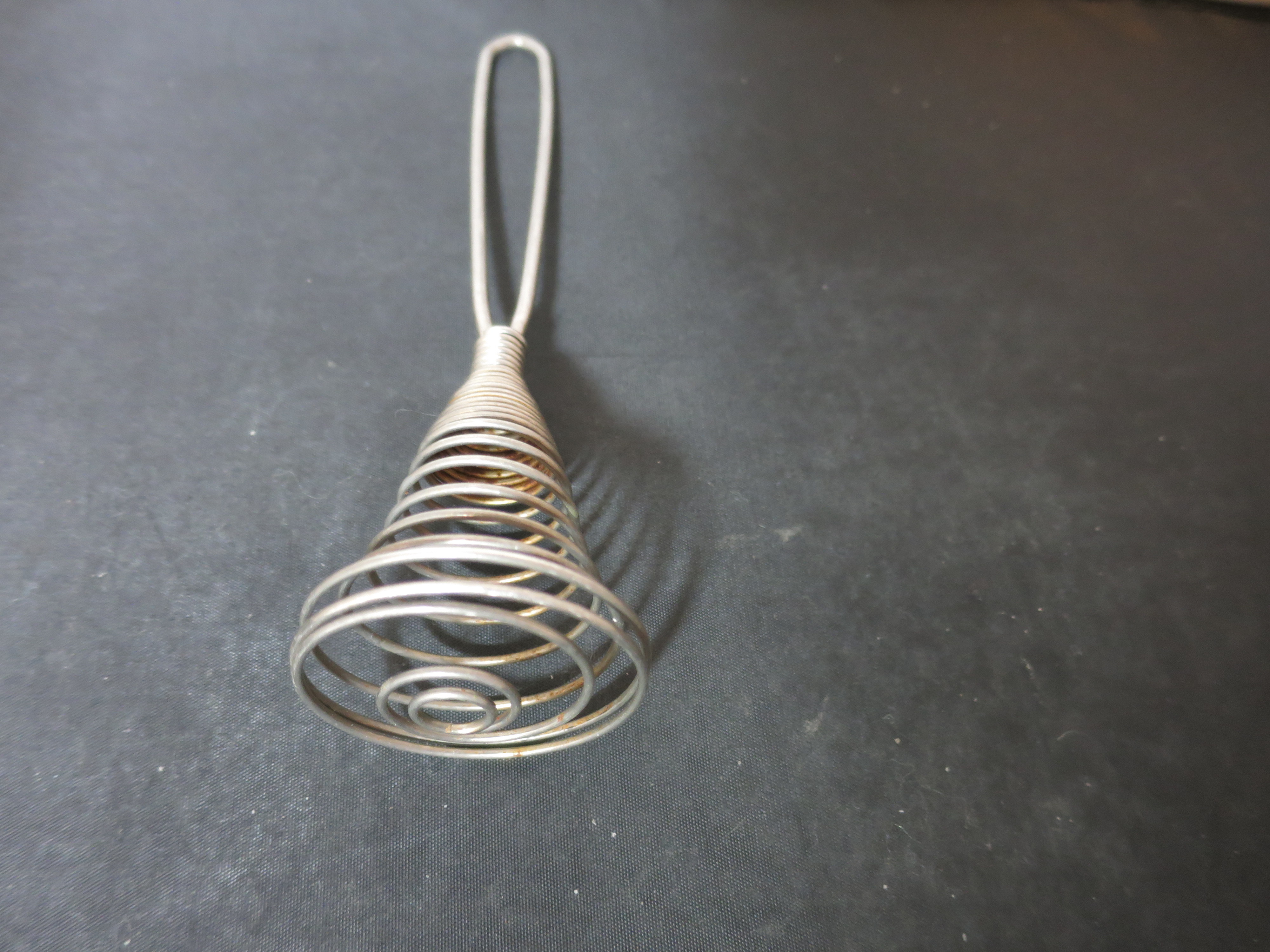 Antique Wire Whisk Coil Metal Egg Beater